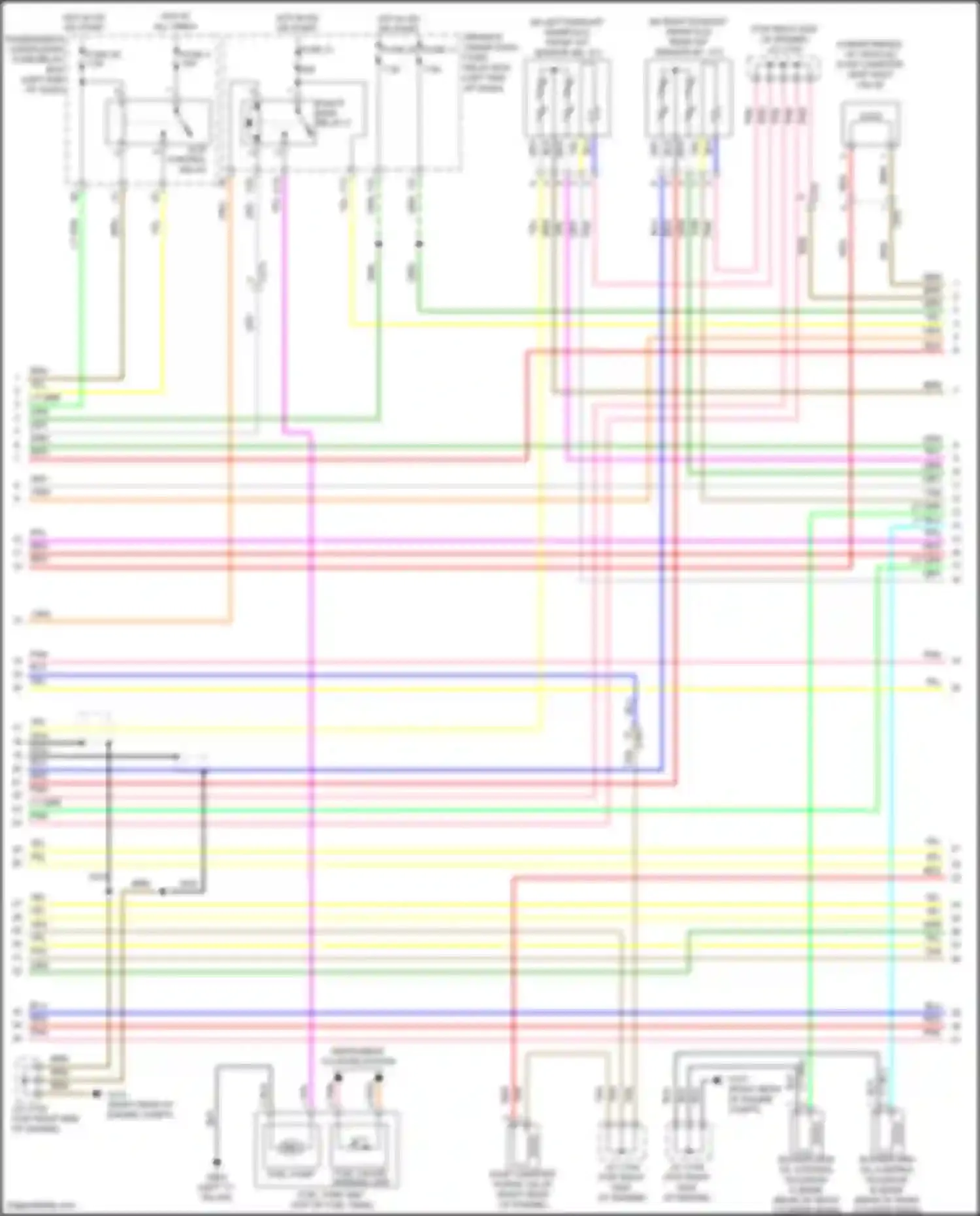 Wiring diagram driver's under- dash fuse/ relay box for Honda Odyssey V (2013-2017) (7 of 7)
