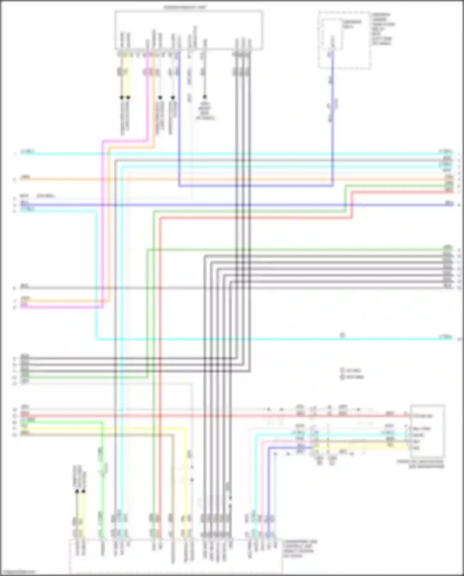 Wiring diagram driver's under- dash fuse/ relay box for Honda Odyssey V (2013-2017) (2 of 7)