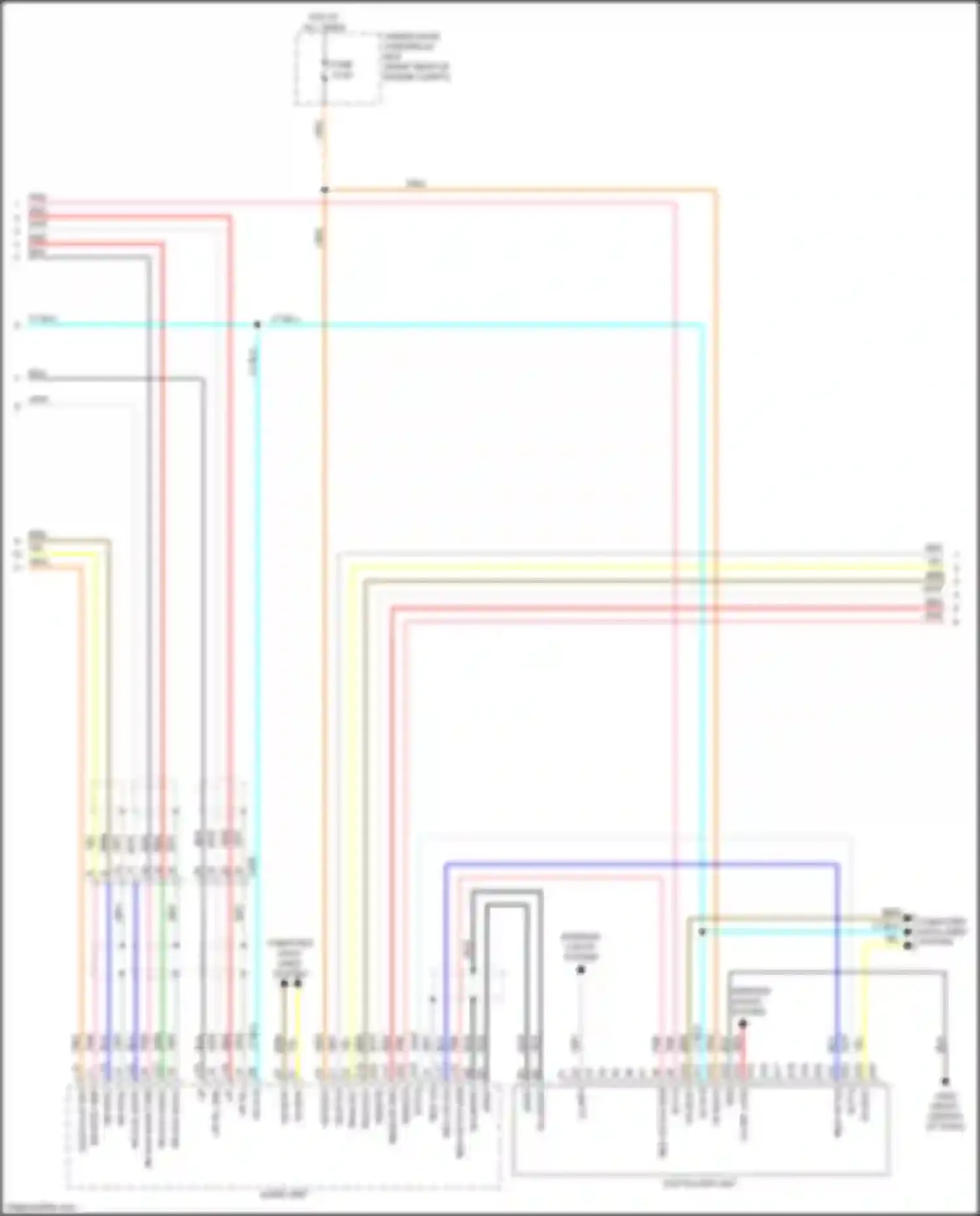 Wiring diagram dvd player unit for Honda Odyssey V (2013-2017) (9 of 12)