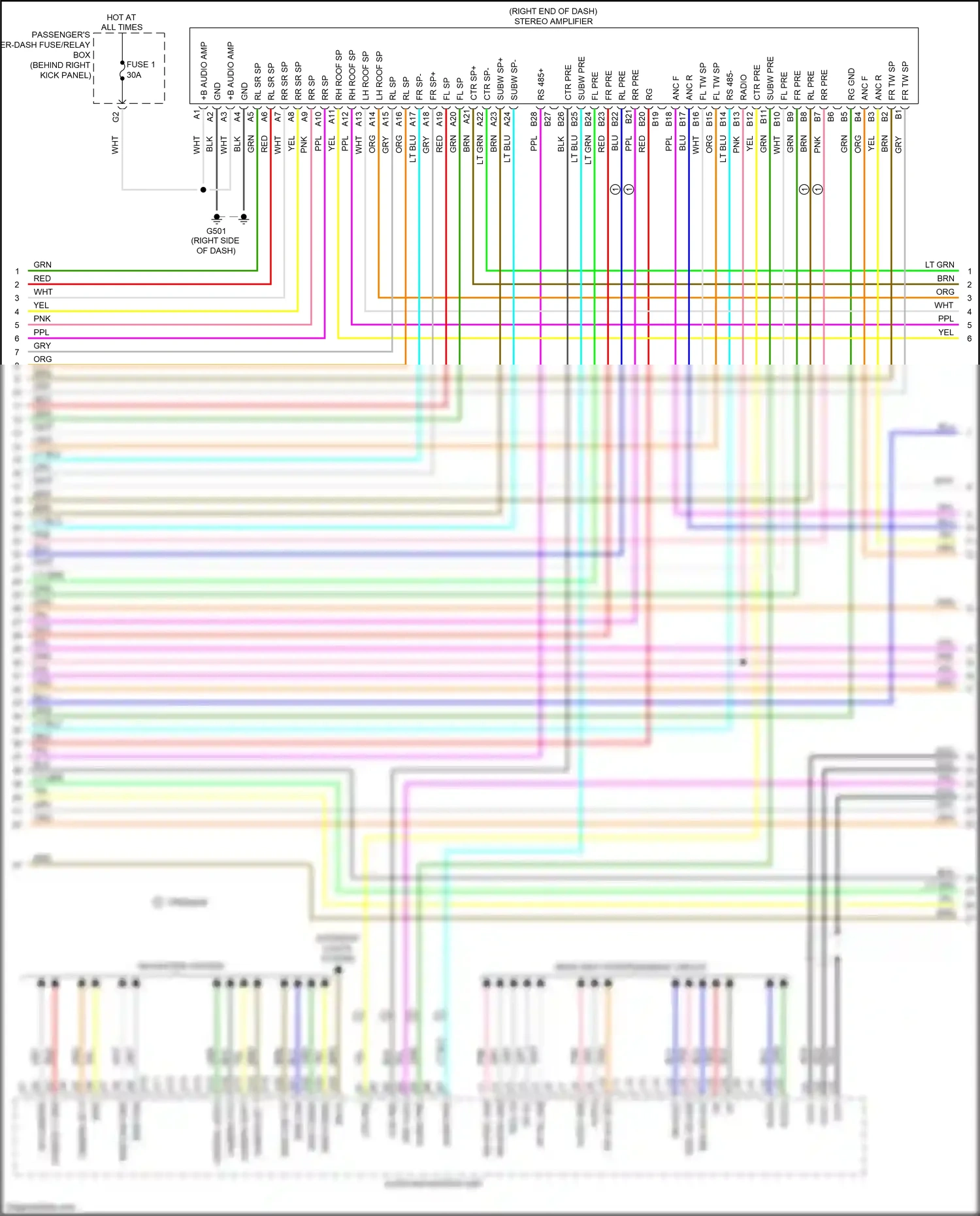 Wiring diagram fl sp+ for Honda Odyssey V (2013-2017) (1 of 4)