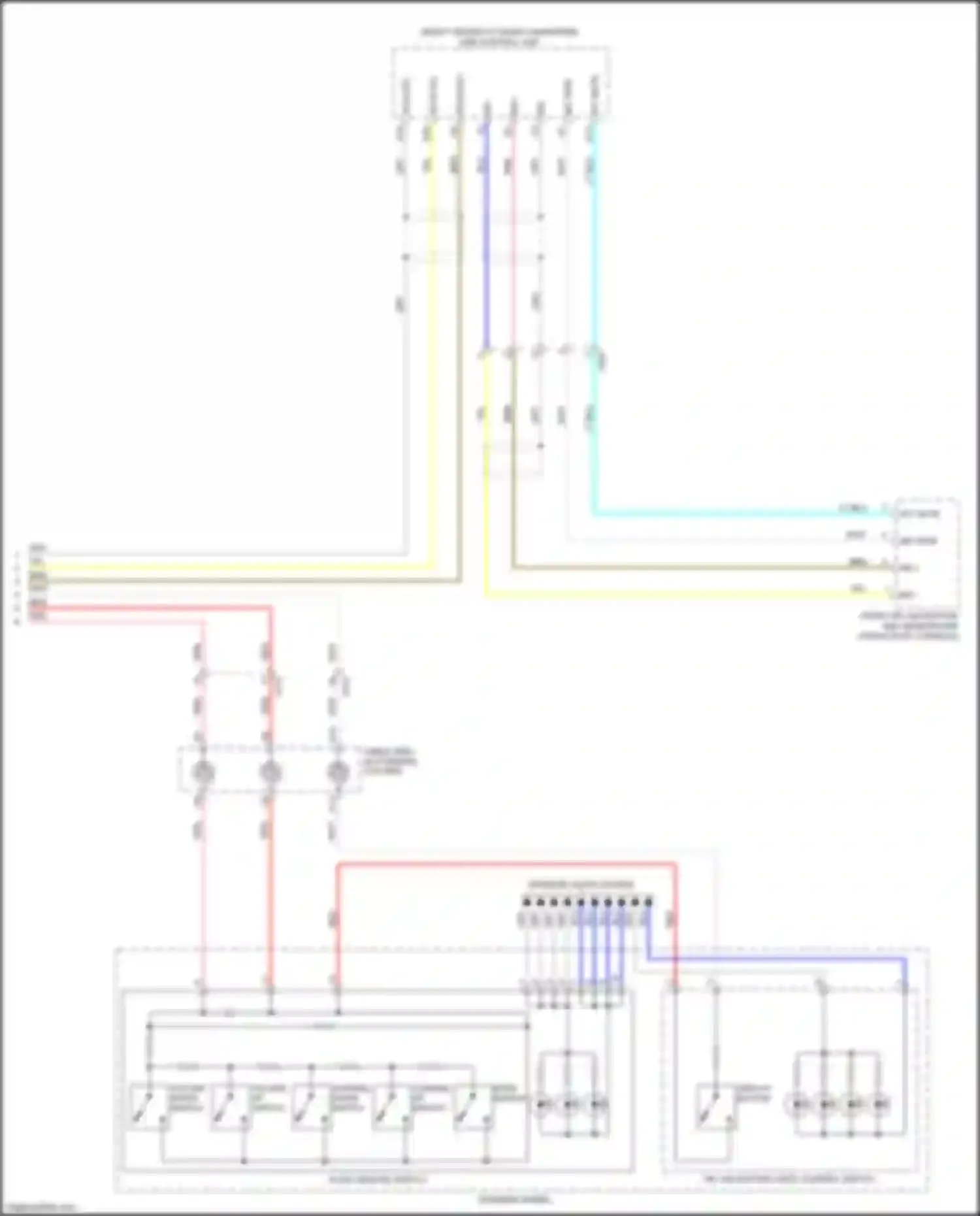 Wiring diagram front hfl- navigation anc microphone for Honda Odyssey V (2013-2017) (4 of 4)