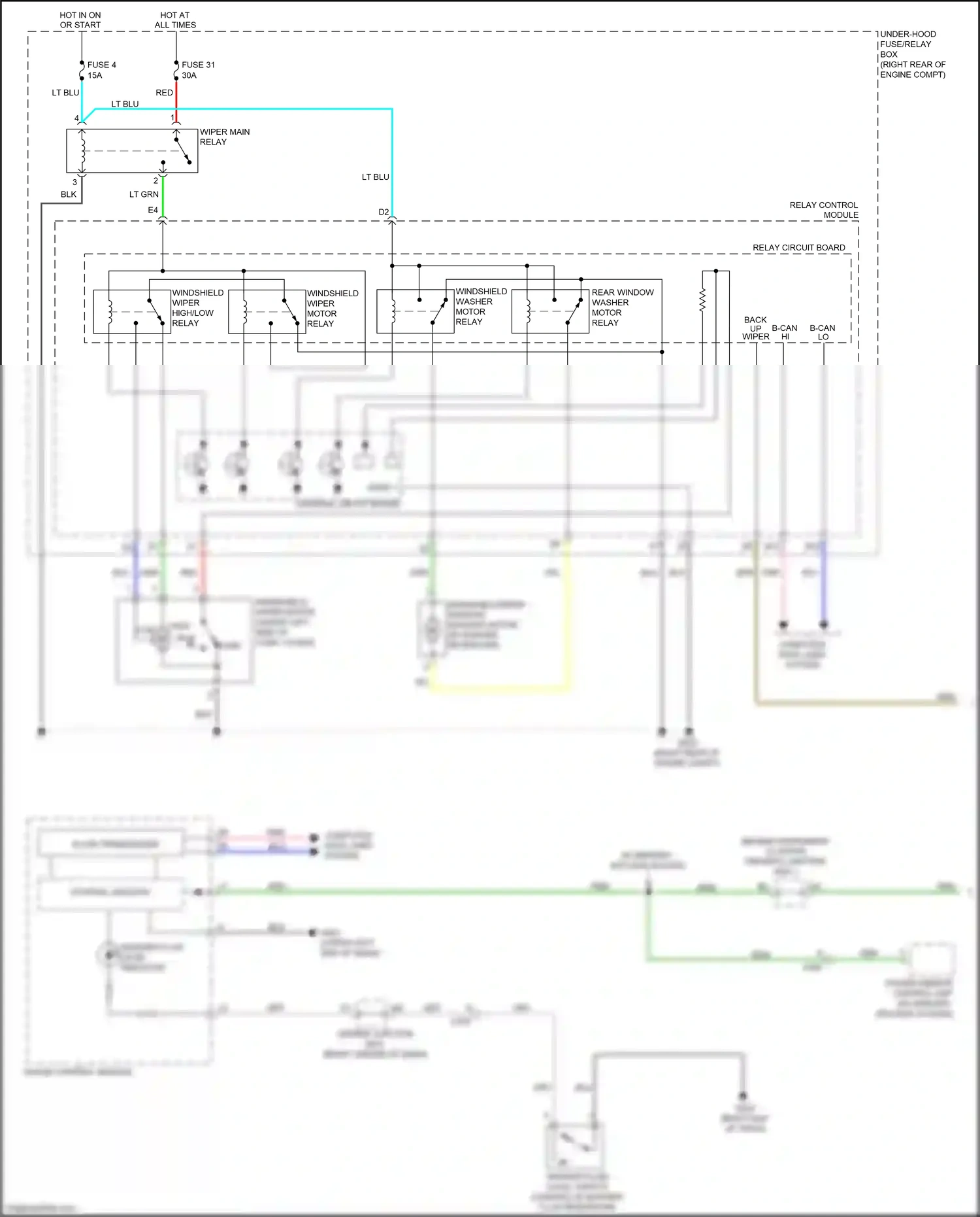 Honda Odyssey V (2013-2017) fuse 4 wiring diagram  (11 of 12)