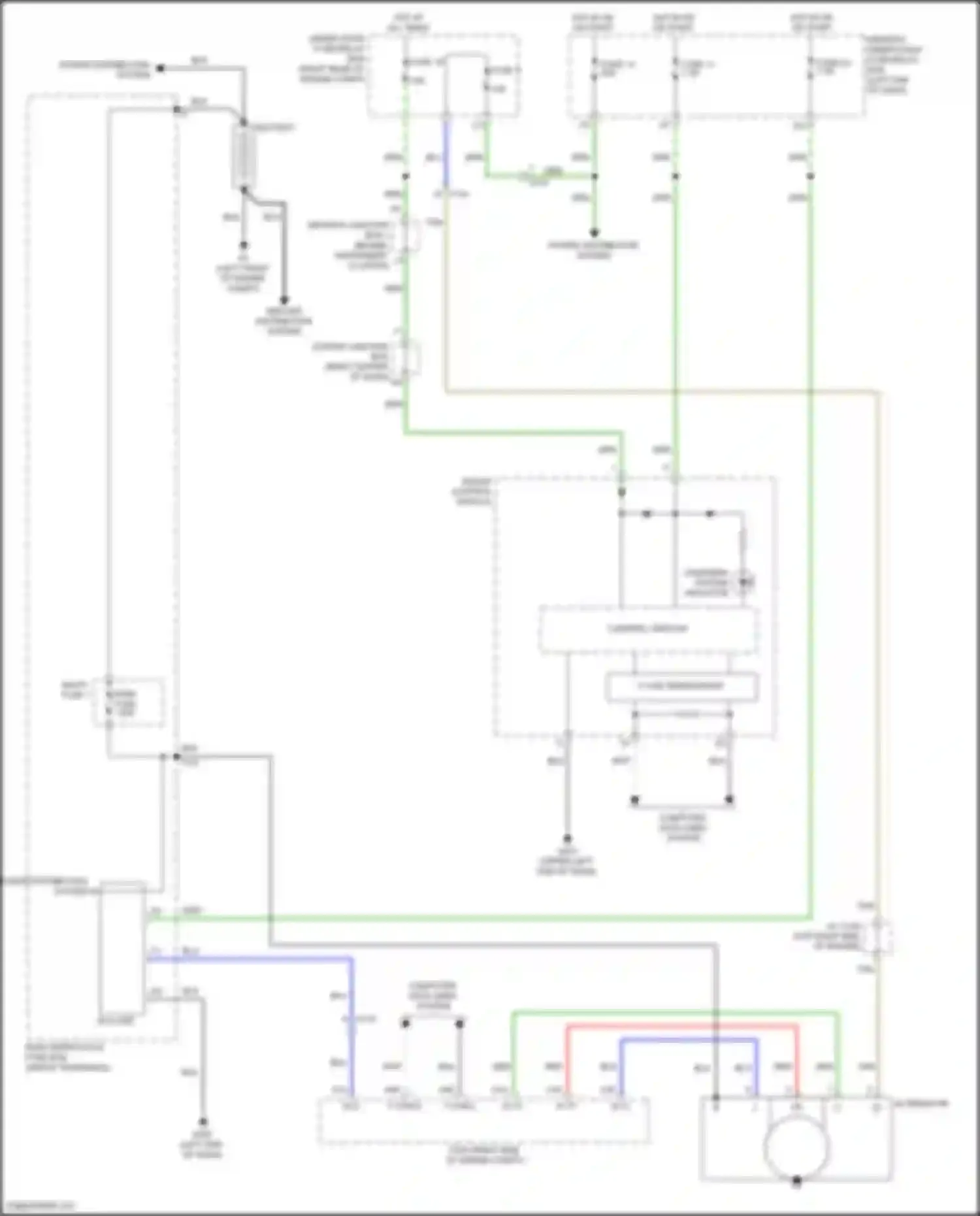 Wiring diagram ground distribution system for Honda Odyssey V (2013-2017) (1 of 3)