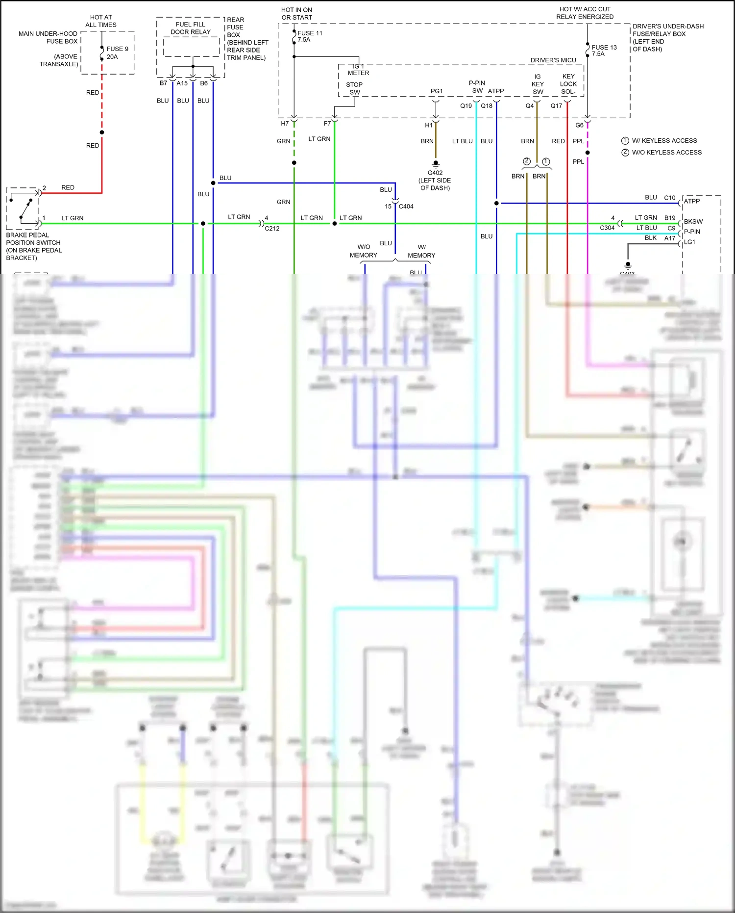 Wiring diagram gry for Honda Odyssey V (2013-2017) (97 of 133)