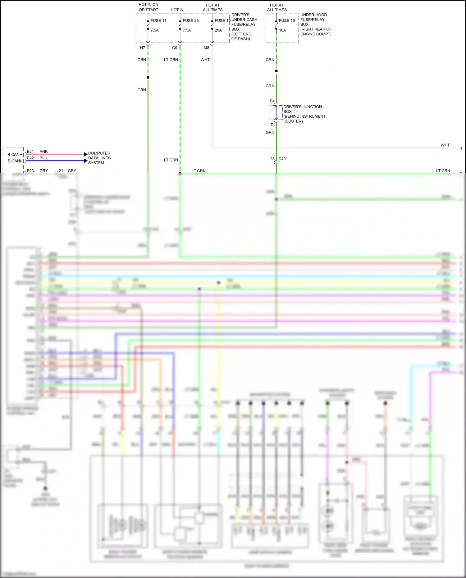 Wiring diagram gry for Honda Odyssey V (2013-2017) (64 of 133)