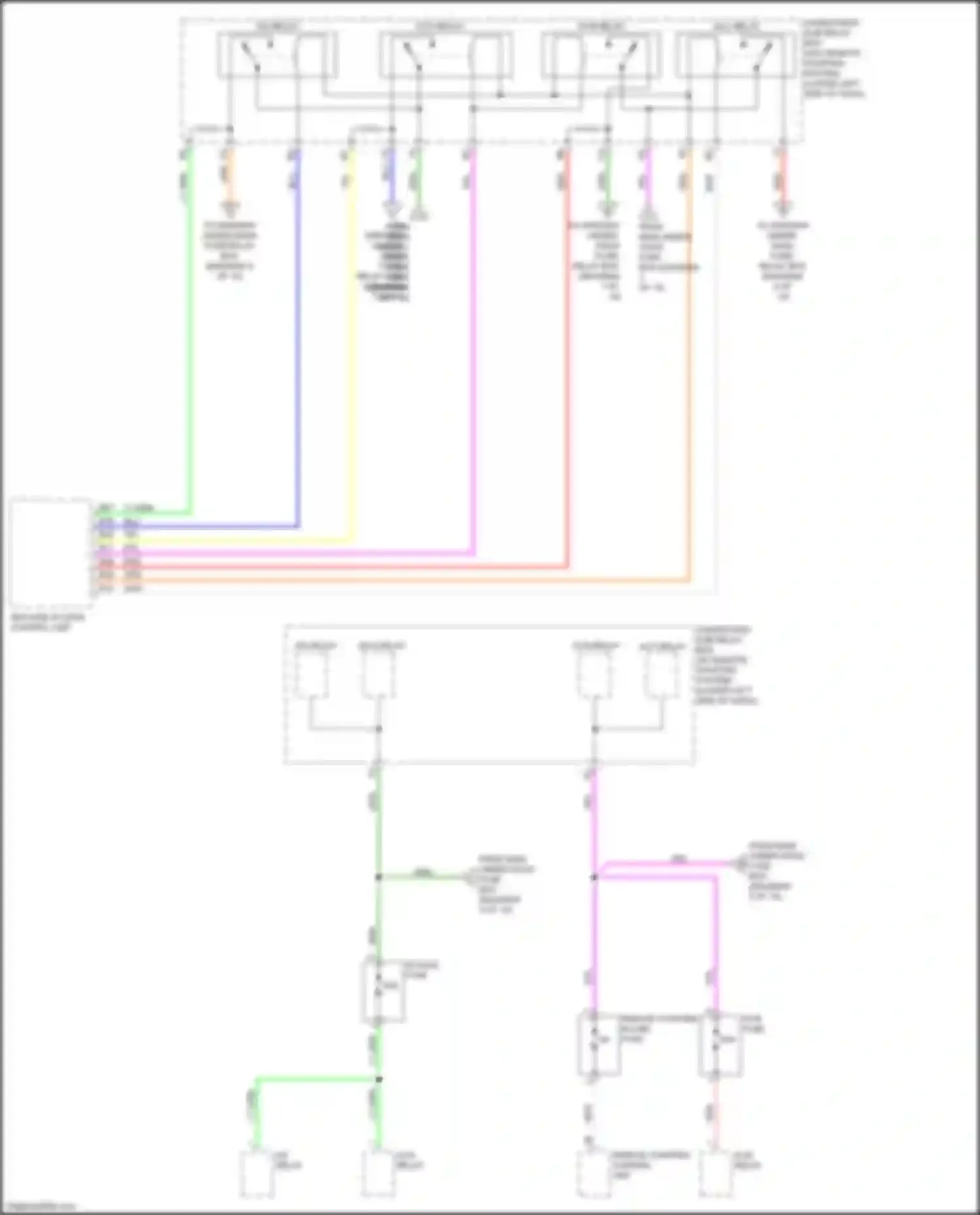 Wiring diagram keyless access control unit for Honda Odyssey V (2013-2017) (3 of 22)
