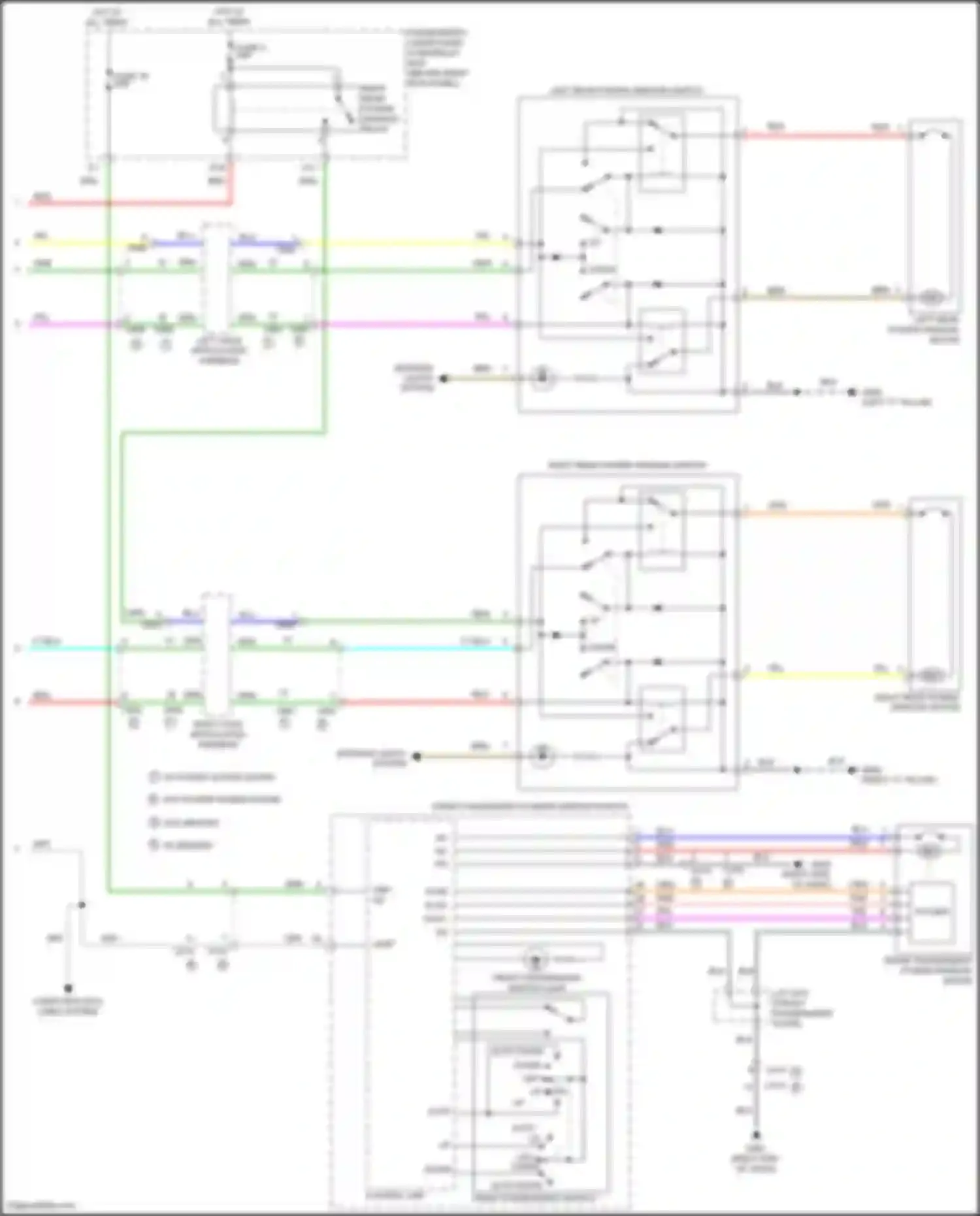 Wiring diagram left "c" pillar) for Honda Odyssey V (2013-2017) (9 of 17)