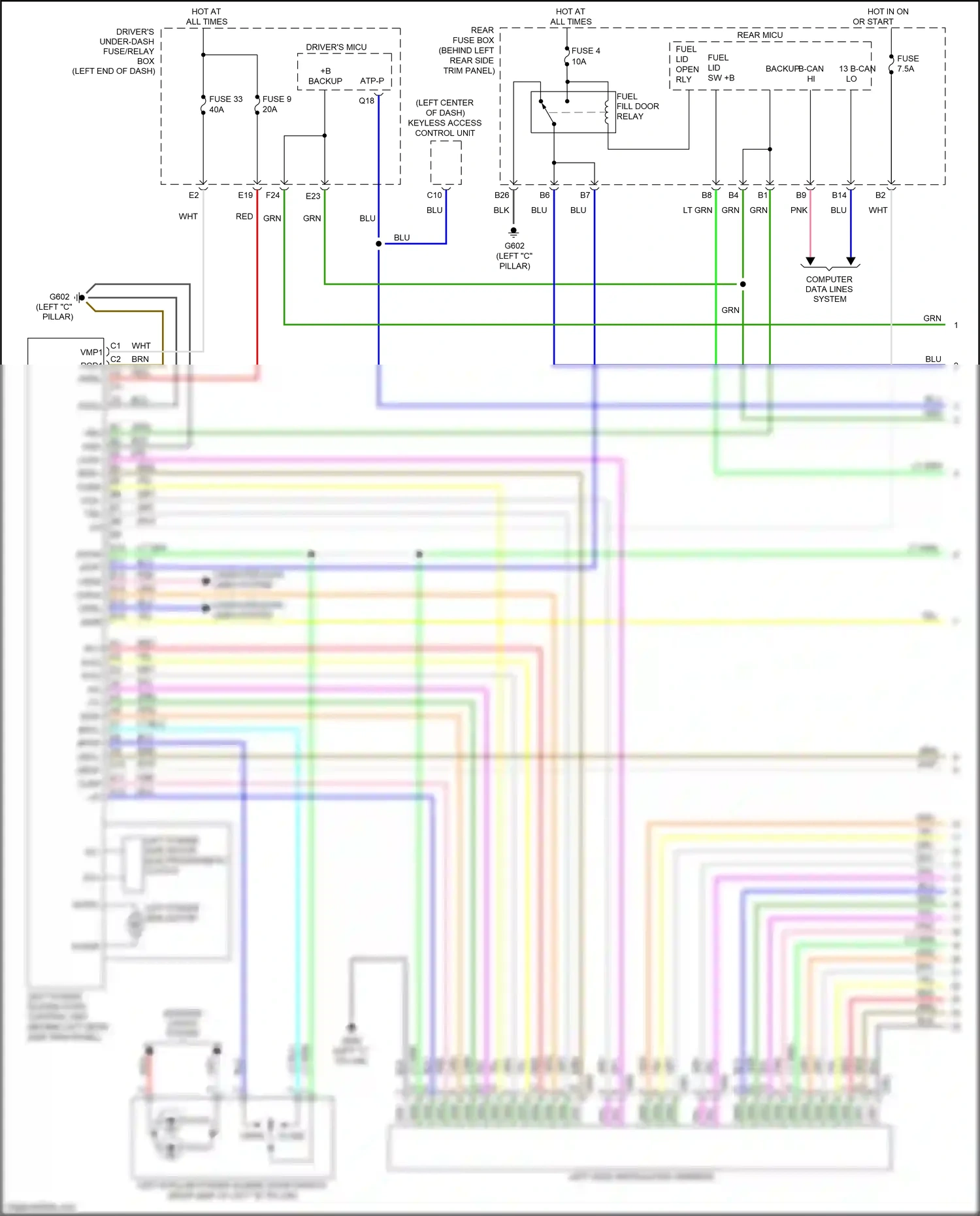 Wiring diagram lt blu for Honda Odyssey V (2013-2017) (66 of 133)