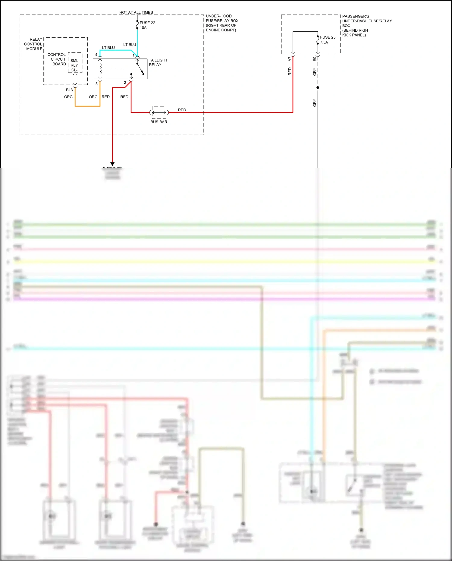 Wiring diagram lt blu for Honda Odyssey V (2013-2017) (127 of 133)