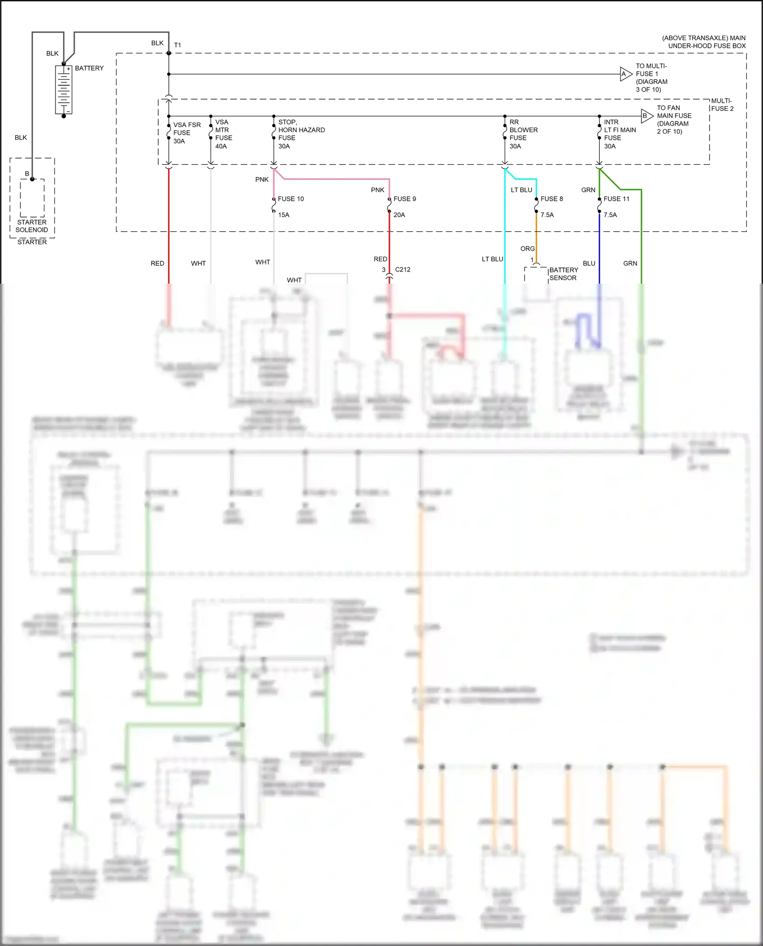 Wiring diagram lt blu for Honda Odyssey V (2013-2017) (32 of 133)