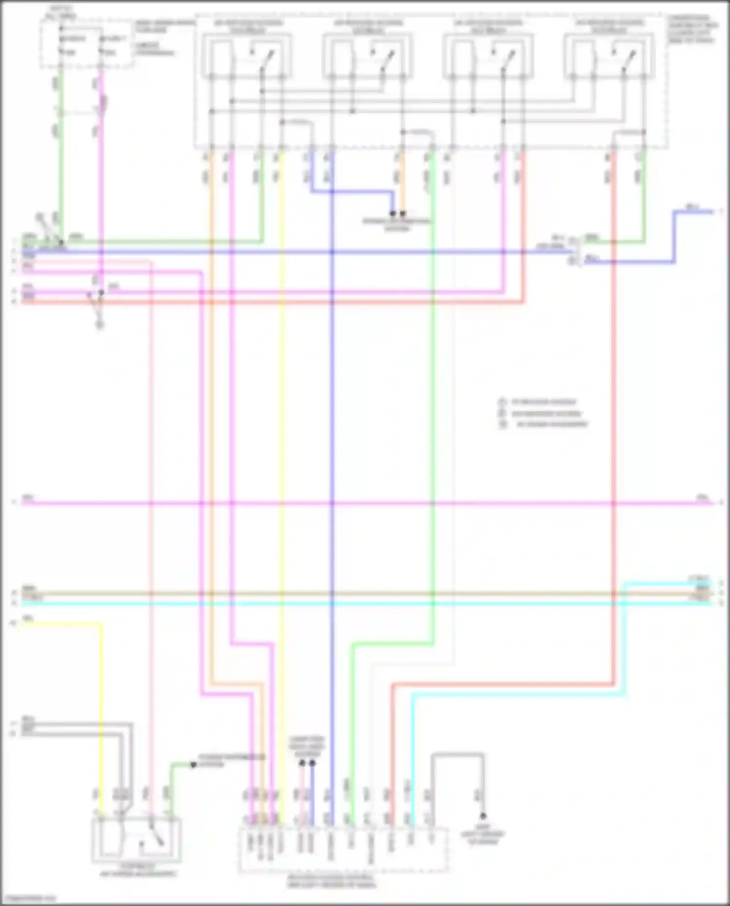 Wiring diagram main under- hood fuse box for Honda Odyssey V (2013-2017) (7 of 30)