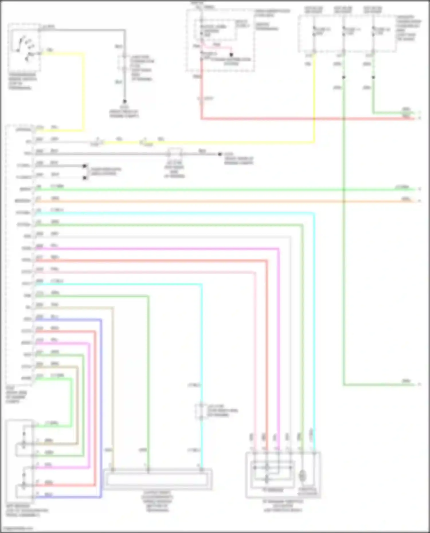 Wiring diagram main under- hood fuse box for Honda Odyssey V (2013-2017) (3 of 30)