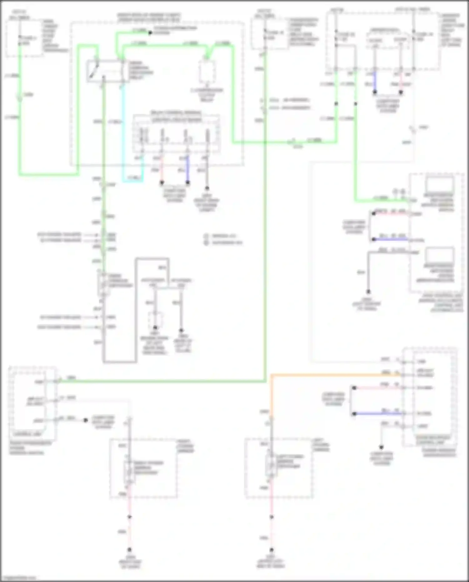 Wiring diagram main under- hood fuse box for Honda Odyssey V (2013-2017) (25 of 30)