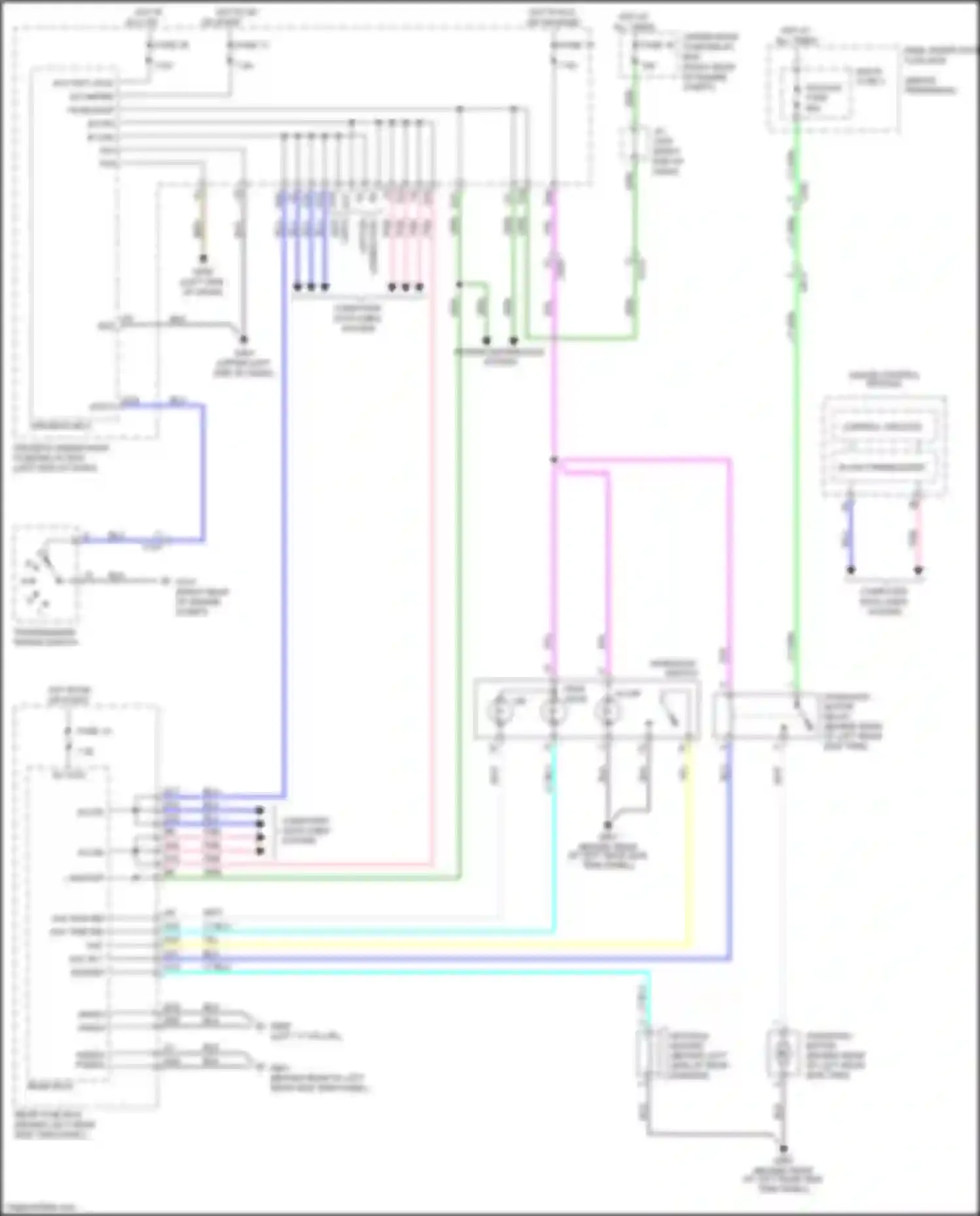Wiring diagram main under- hood fuse box for Honda Odyssey V (2013-2017) (1 of 30)