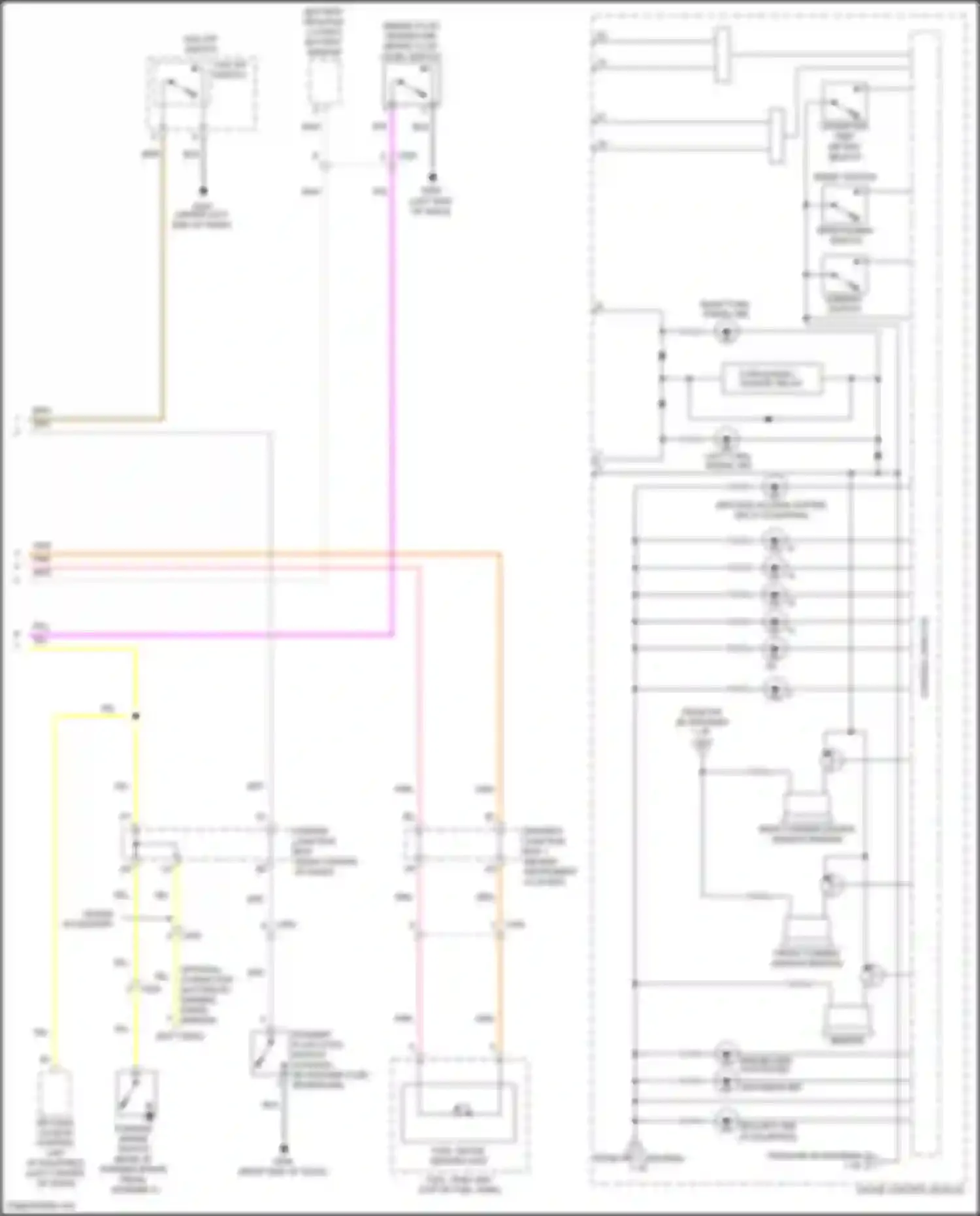 Wiring diagram odometer/ trip/ meter/ select/ reset switch for Honda Odyssey V (2013-2017) (1 of 1)