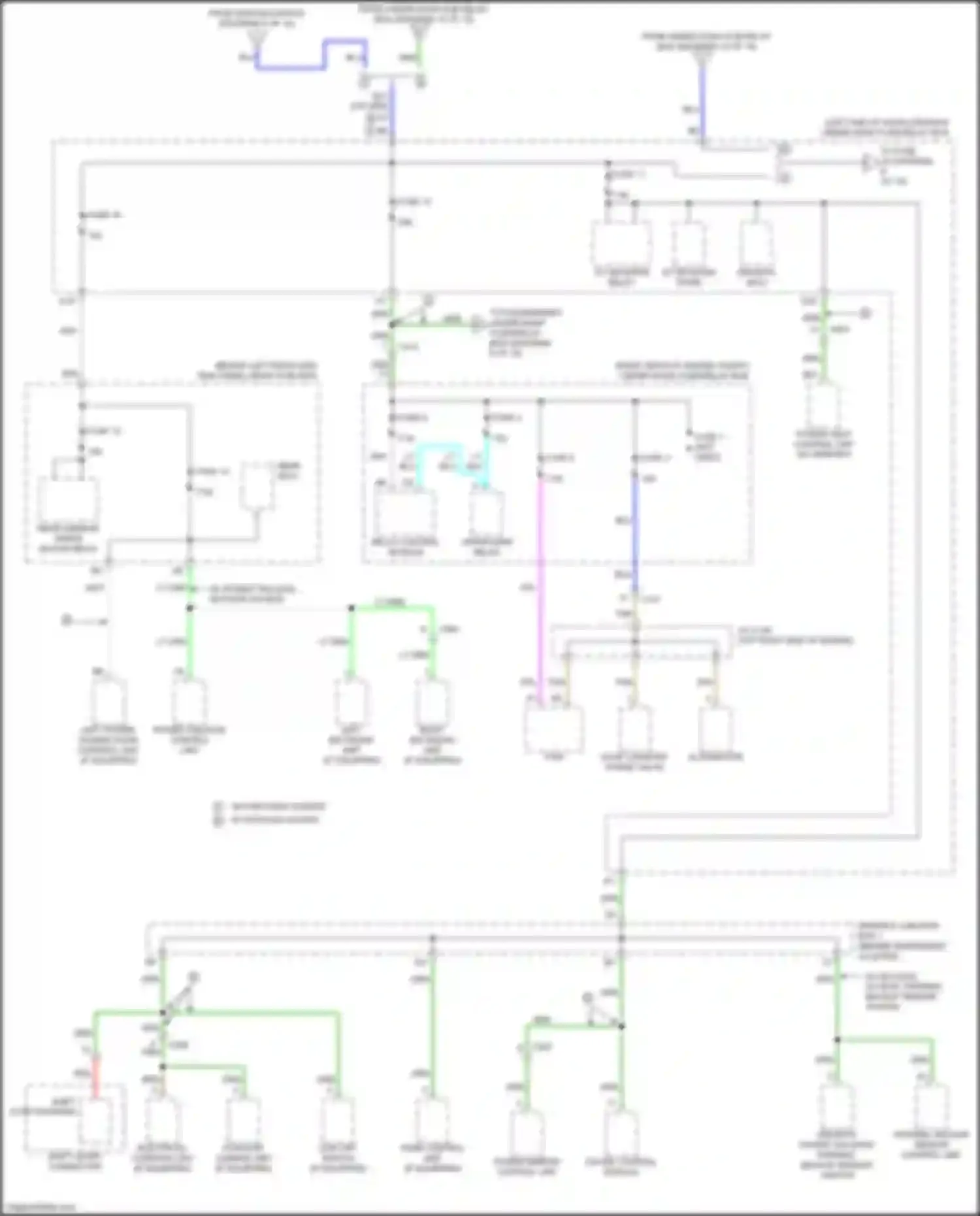 Wiring diagram parking, backup sensor control unit for Honda Odyssey V (2013-2017) (4 of 4)