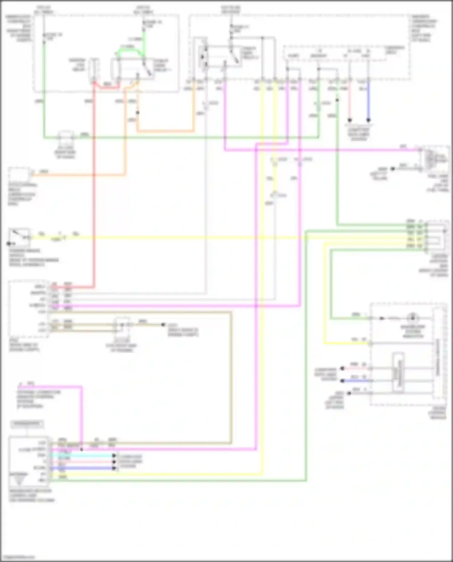 Wiring diagram pgm-fi main relay 2 for Honda Odyssey V (2013-2017) (1 of 4)