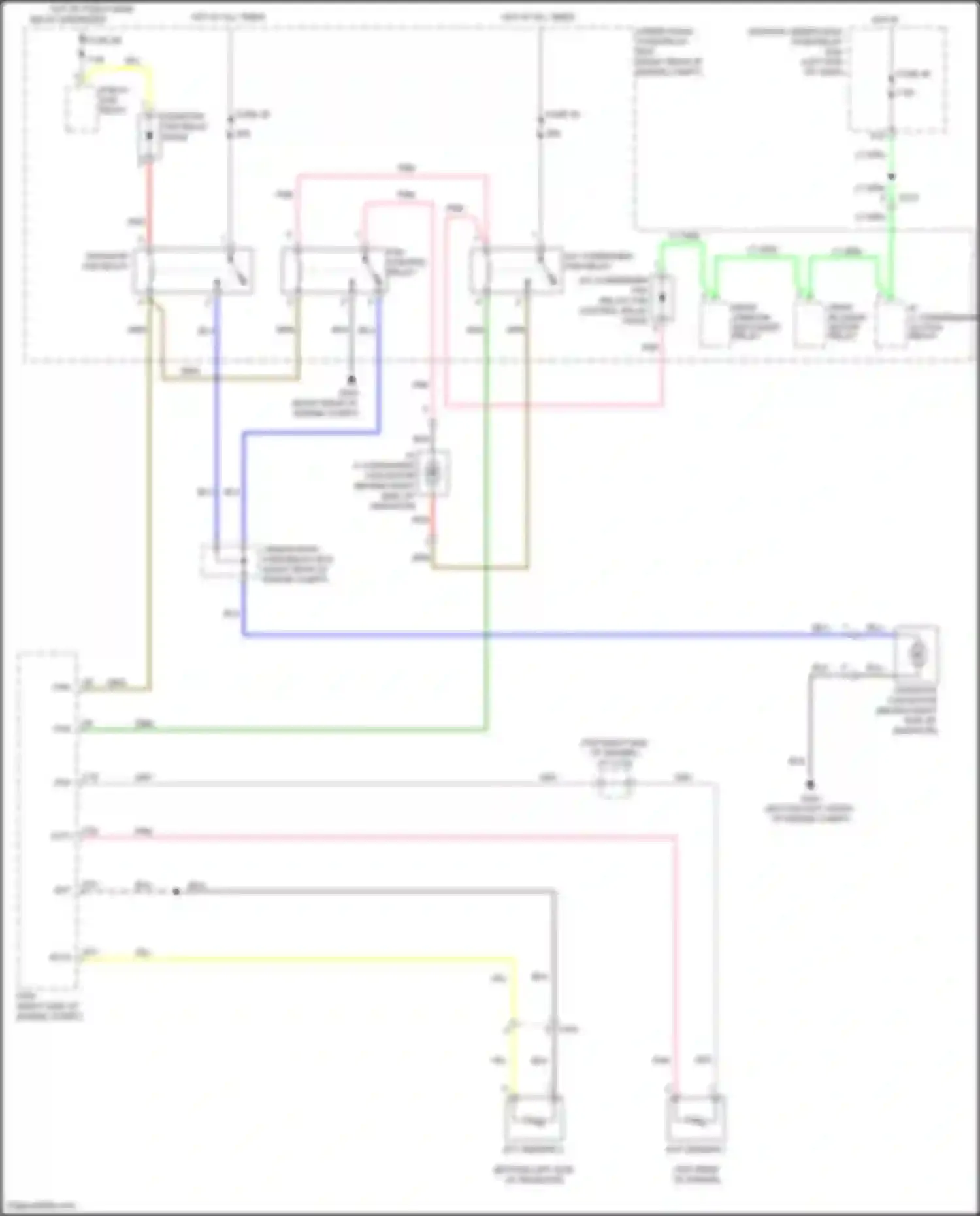 Wiring diagram pgm-fi sub- relay for Honda Odyssey V (2013-2017) (3 of 6)