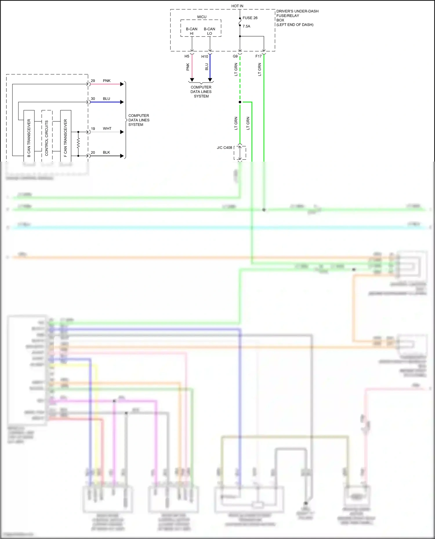 Wiring diagram pnk for Honda Odyssey V (2013-2017) (49 of 137)