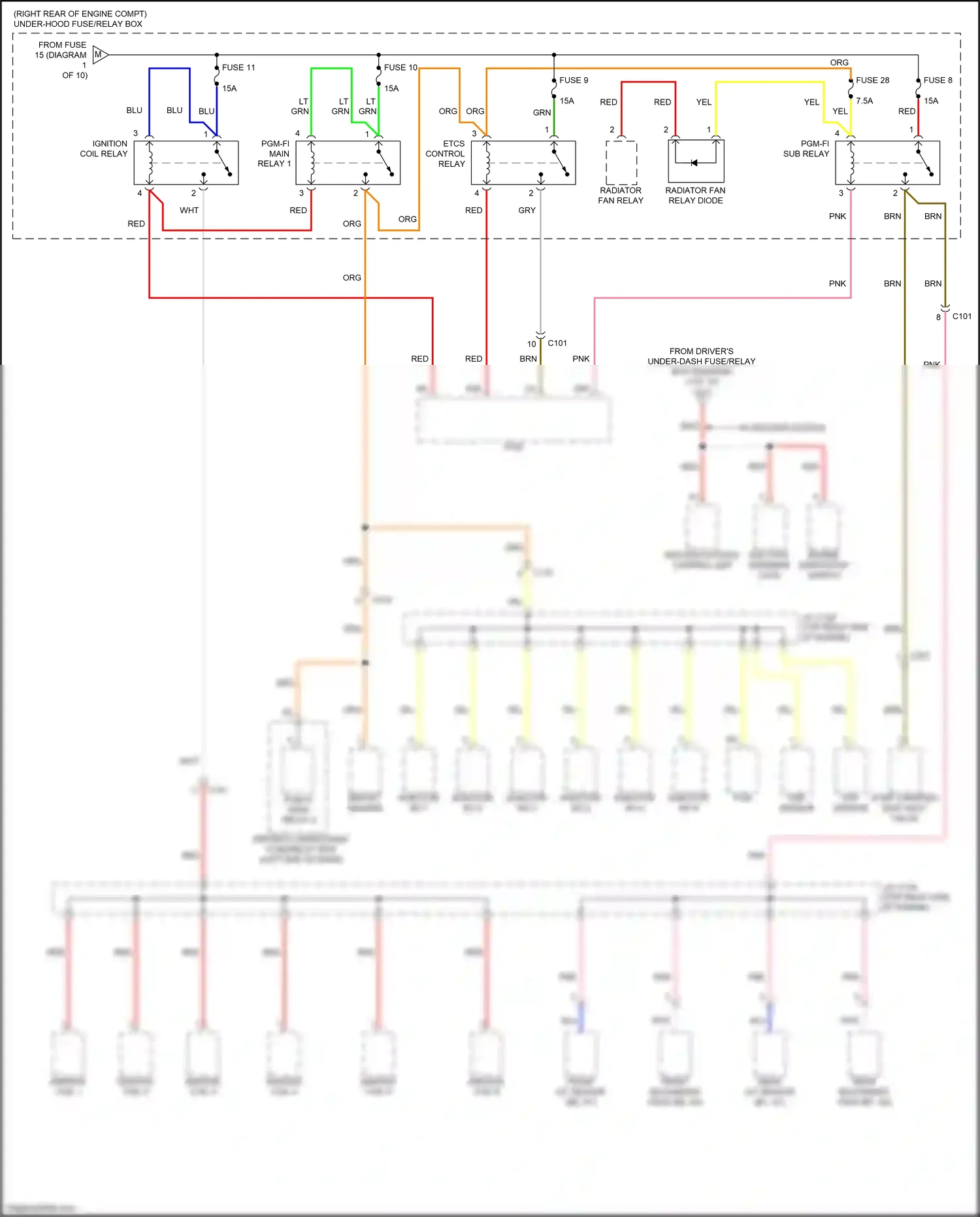Wiring diagram pnk for Honda Odyssey V (2013-2017) (36 of 137)