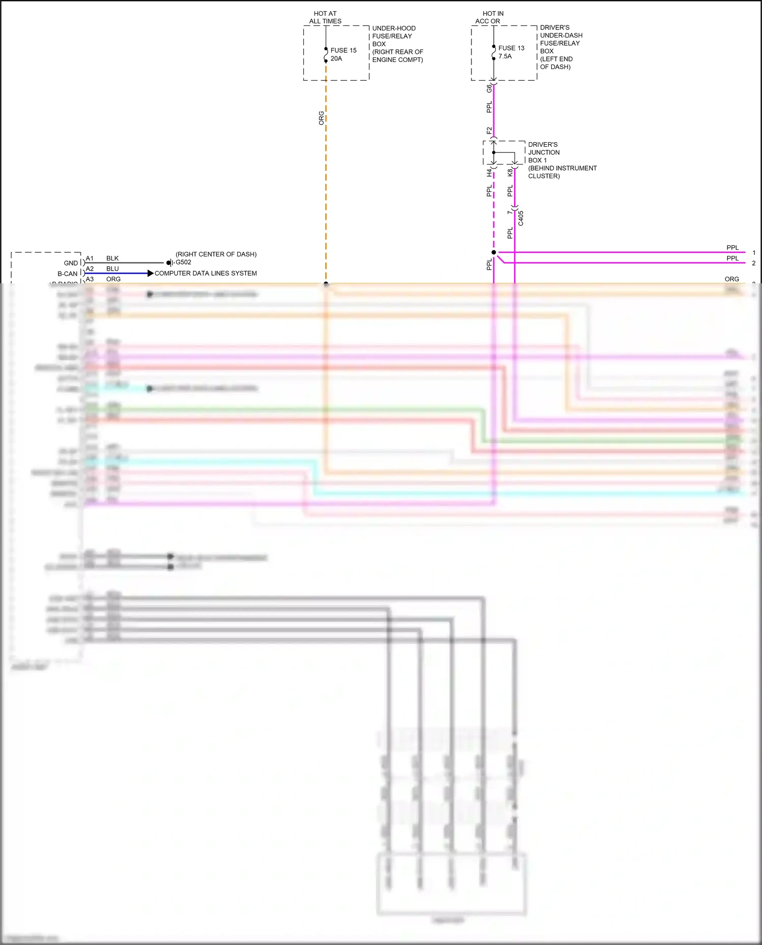 Wiring diagram pnk for Honda Odyssey V (2013-2017) (133 of 137)