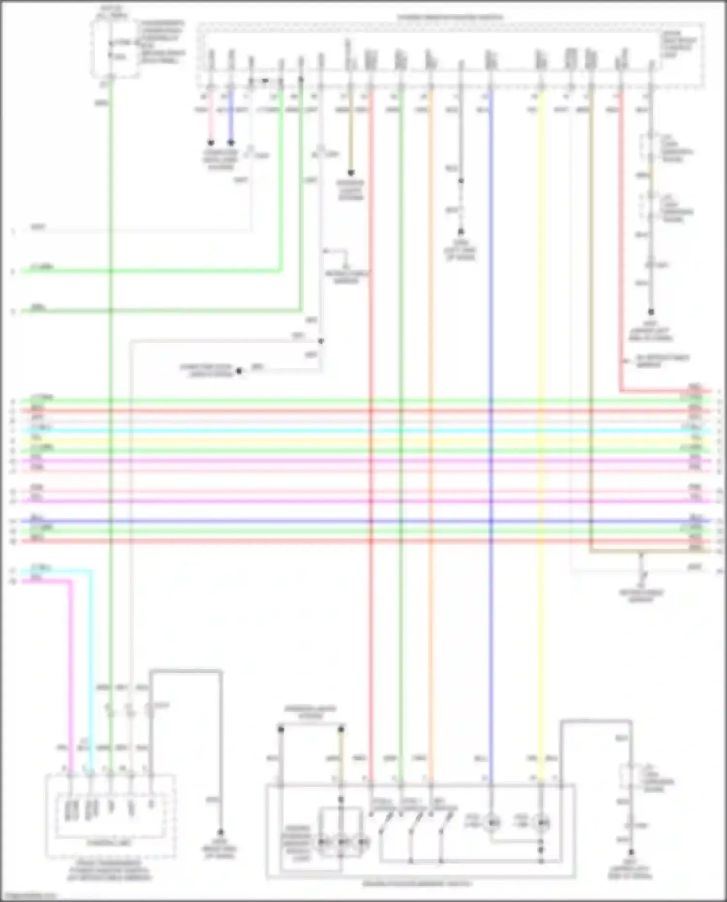 Wiring diagram pos 1 switch for Honda Odyssey V (2013-2017) (1 of 2)