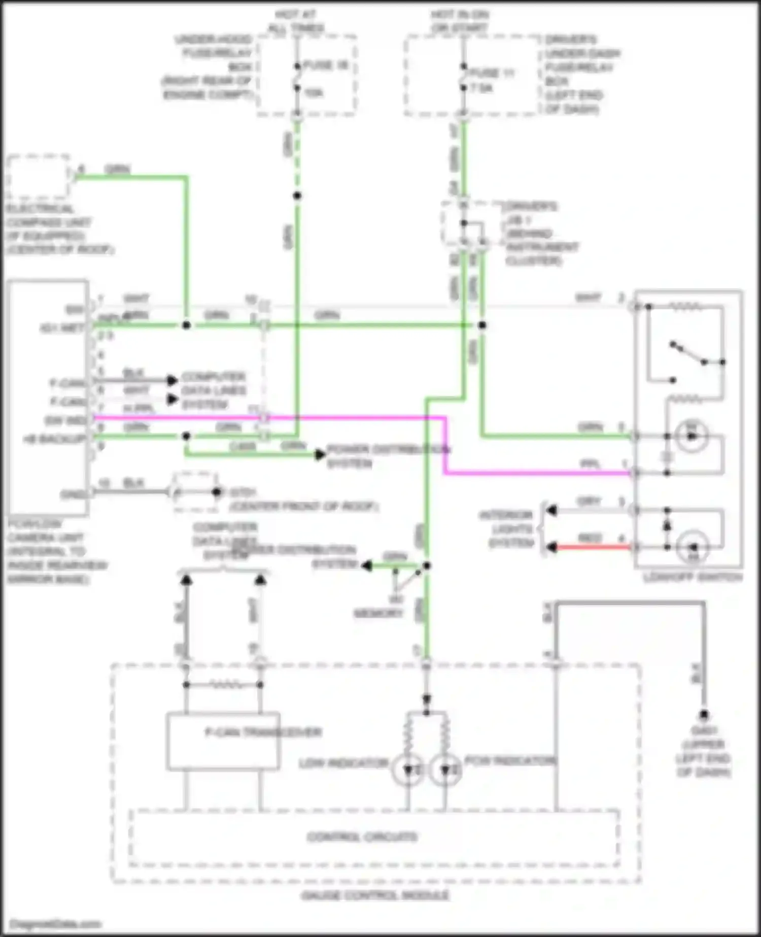 Wiring diagram power distribution system for Honda Odyssey V (2013-2017) (28 of 31)