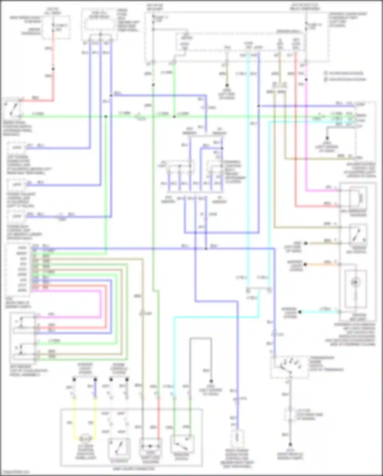 Wiring diagram power tailgate control unit for Honda Odyssey V (2013-2017) (10 of 12)
