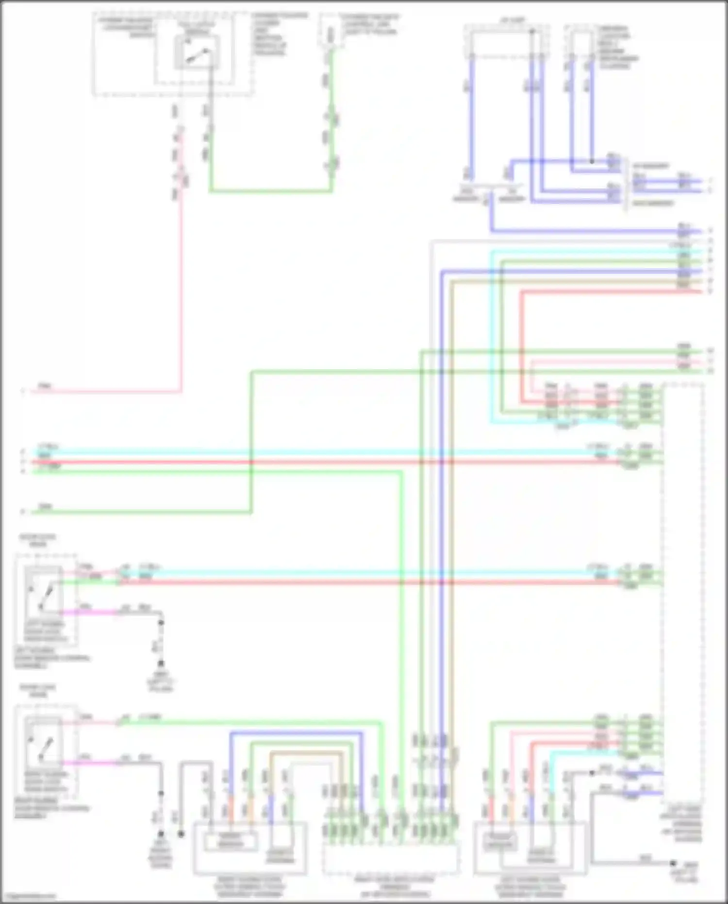 Wiring diagram power tailgate control unit for Honda Odyssey V (2013-2017) (1 of 12)