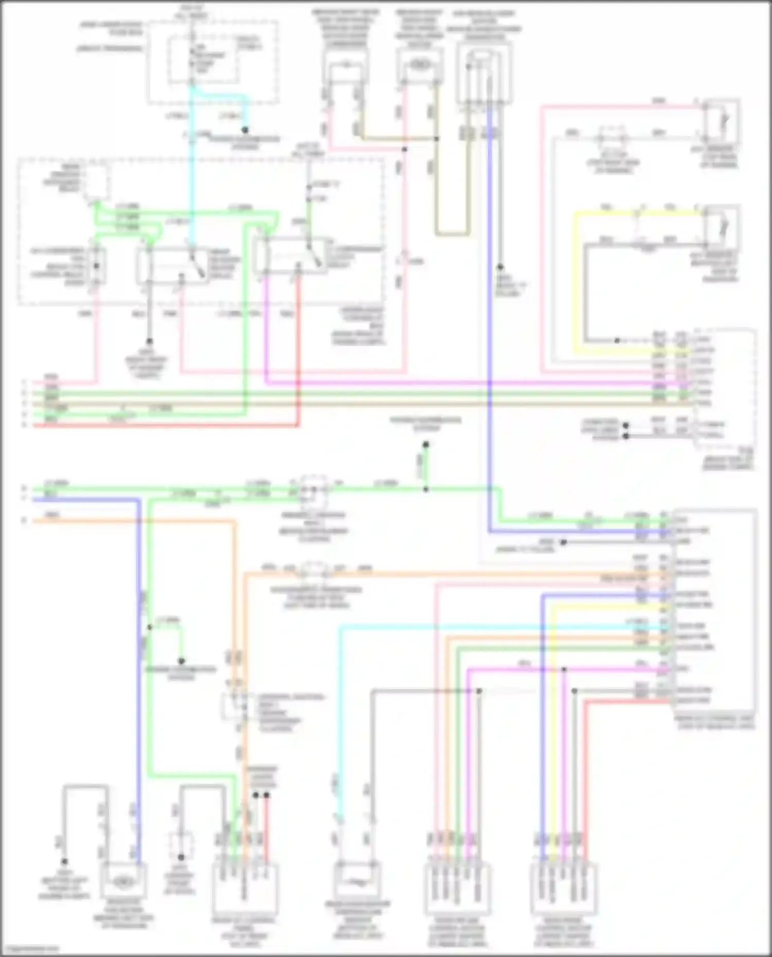Wiring diagram rear window defogger relay for Honda Odyssey V (2013-2017) (2 of 6)