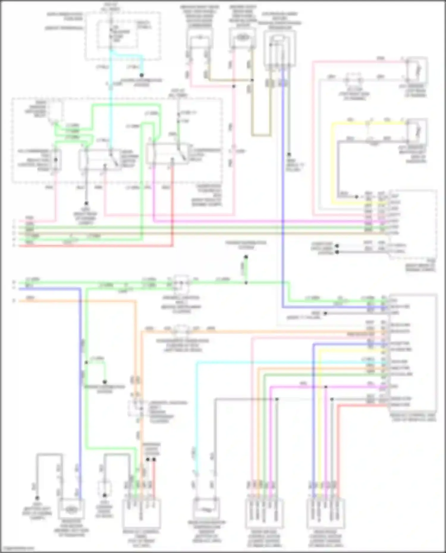 Wiring diagram rear window defogger relay for Honda Odyssey V (2013-2017) (1 of 6)