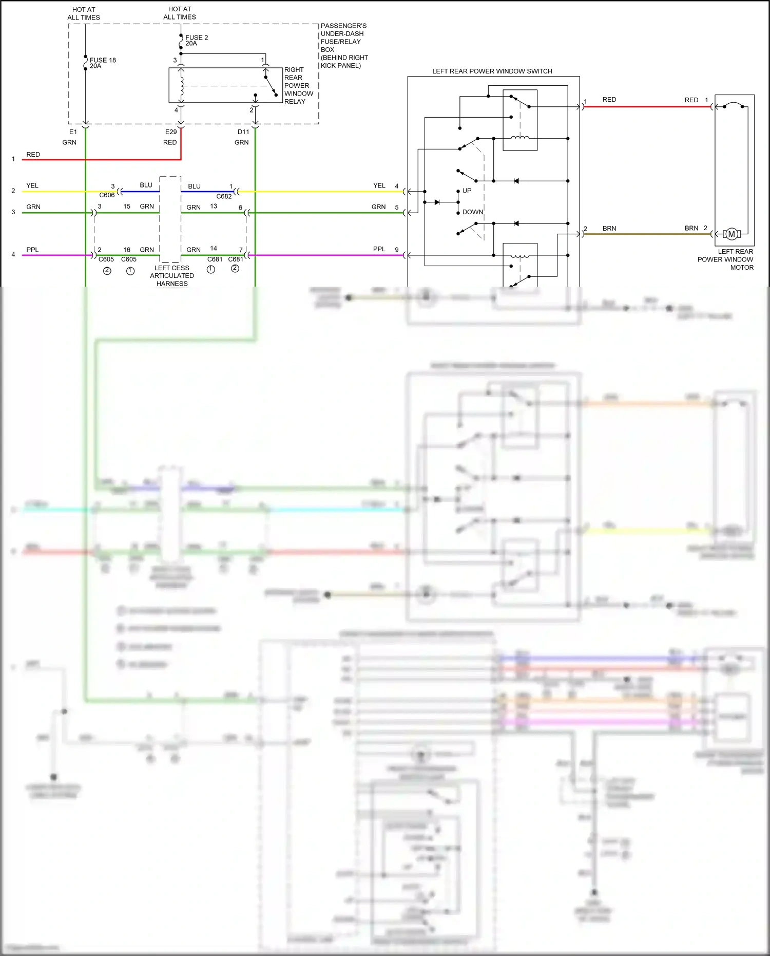 Wiring diagram red for Honda Odyssey V (2013-2017) (80 of 142)