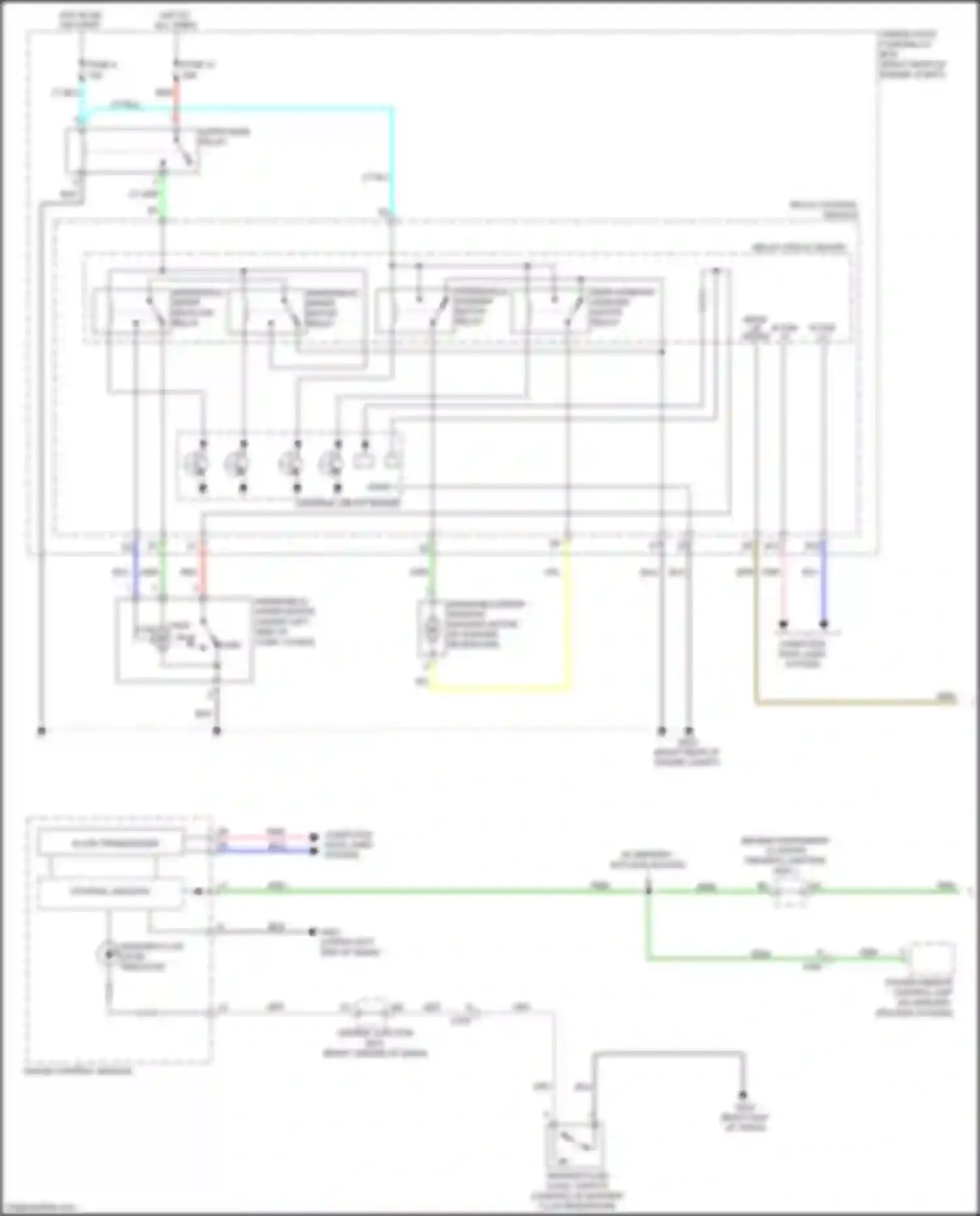 Wiring diagram relay control module for Honda Odyssey V (2013-2017) (14 of 16)