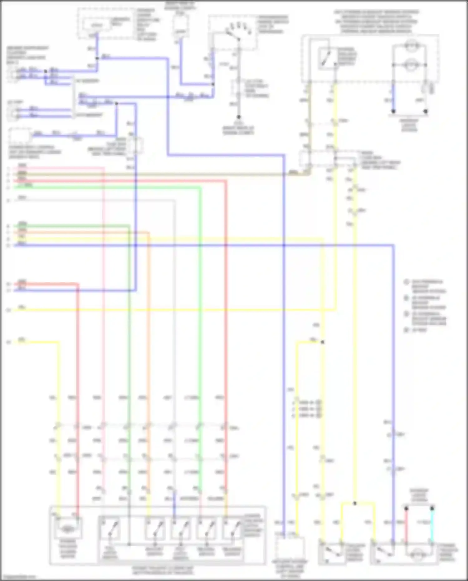 Wiring diagram release switch for Honda Odyssey V (2013-2017) (1 of 1)