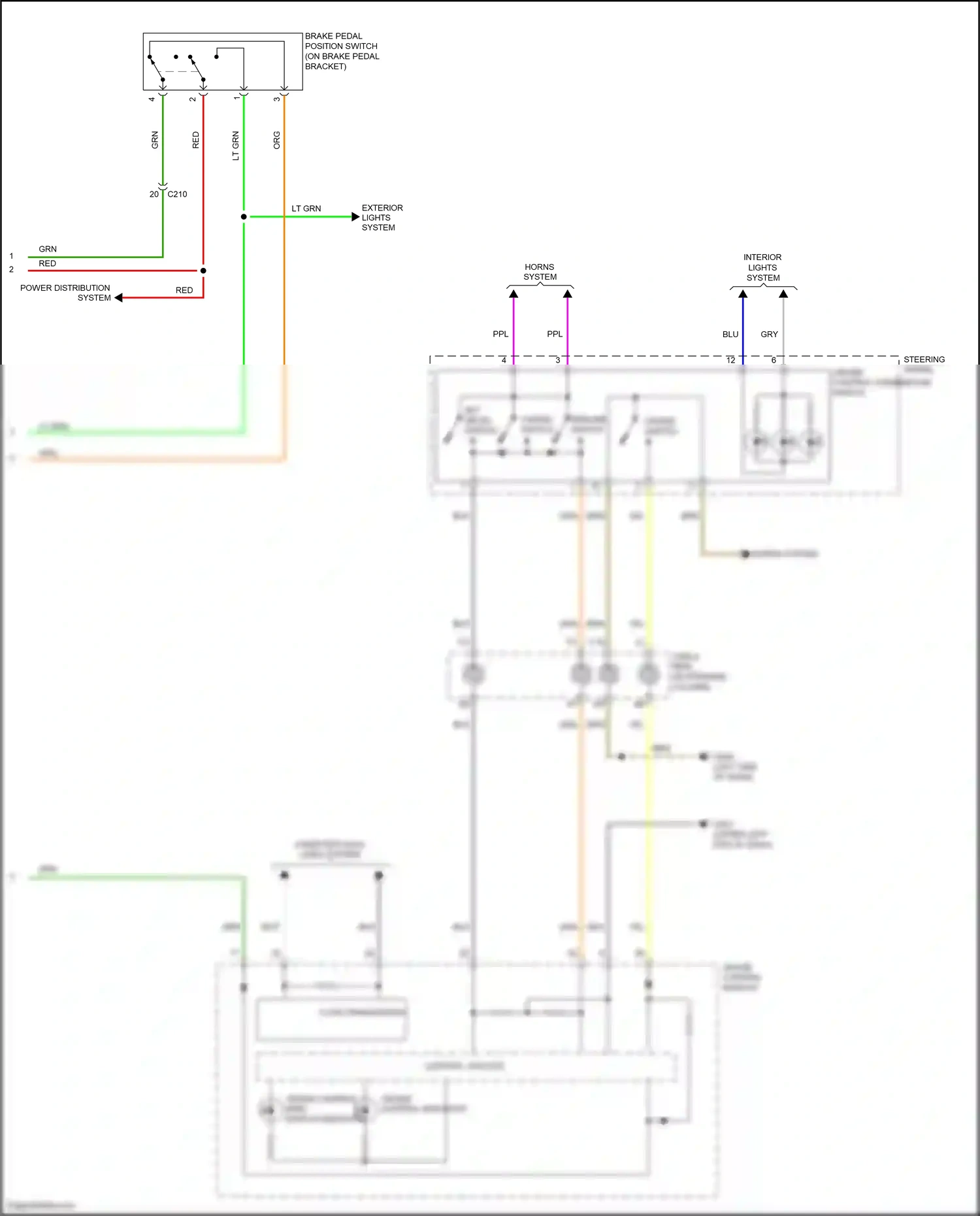 Wiring diagram resume + switch for Honda Odyssey V (2013-2017) (1 of 1)