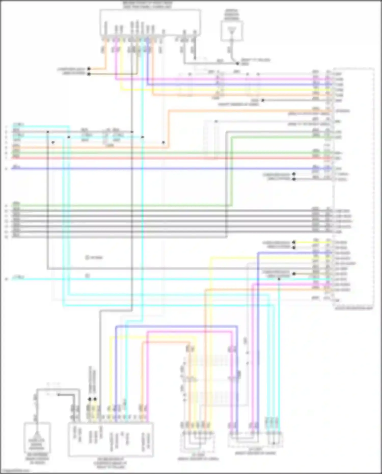 Wiring diagram rf in for Honda Odyssey V (2013-2017) (2 of 6)