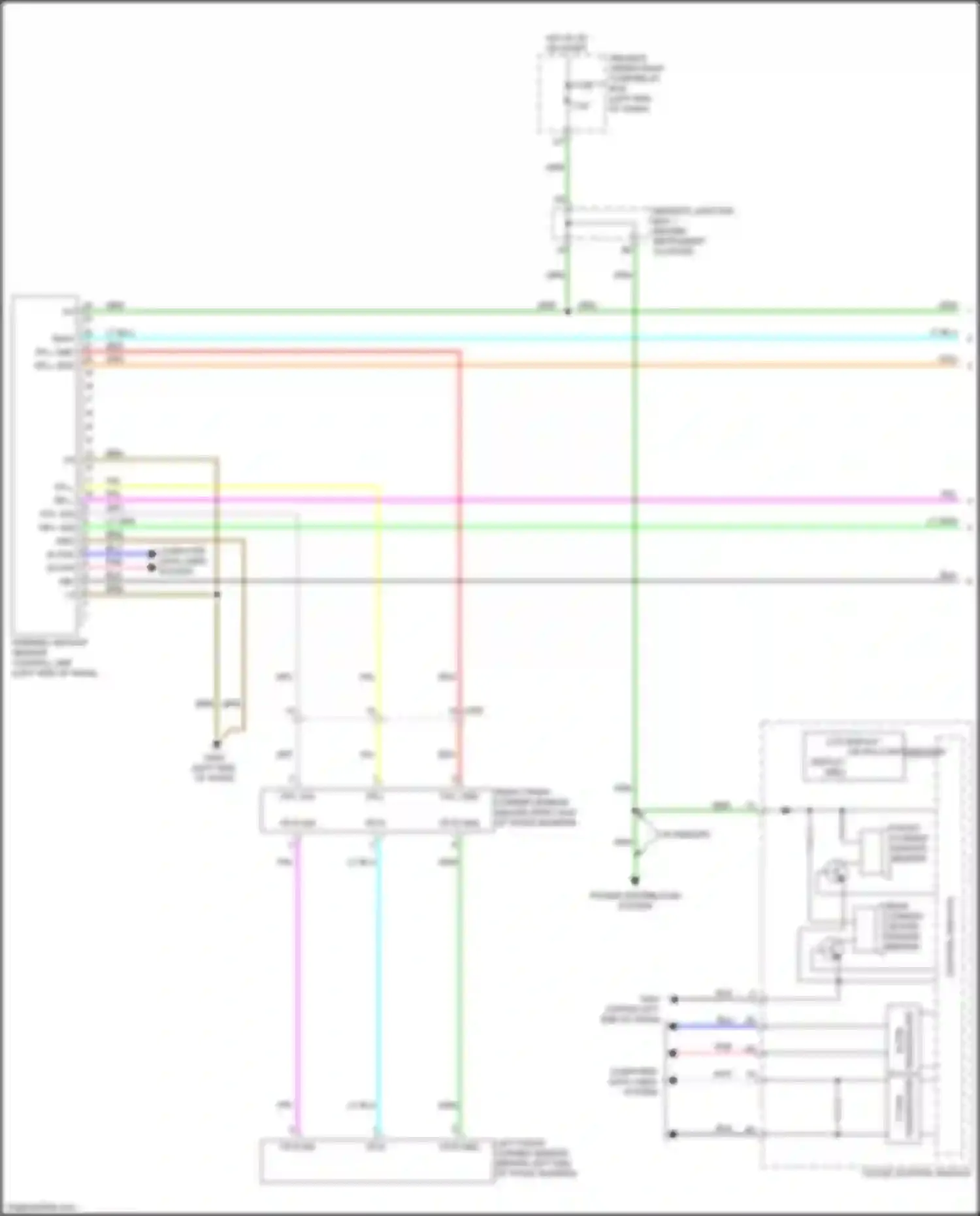 Wiring diagram right front corner sensor for Honda Odyssey V (2013-2017) (1 of 1)