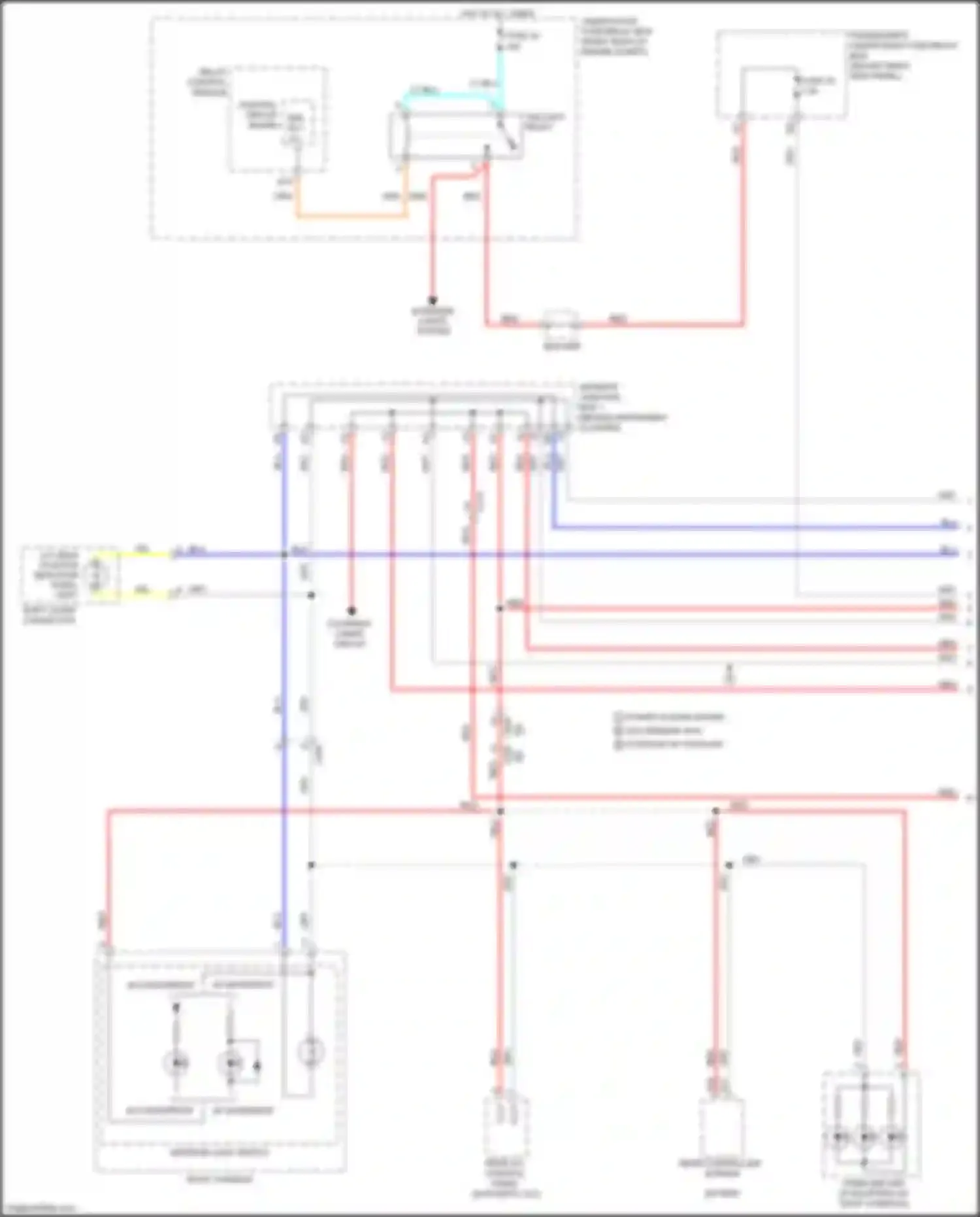 Wiring diagram shift lever connector for Honda Odyssey V (2013-2017) (3 of 10)