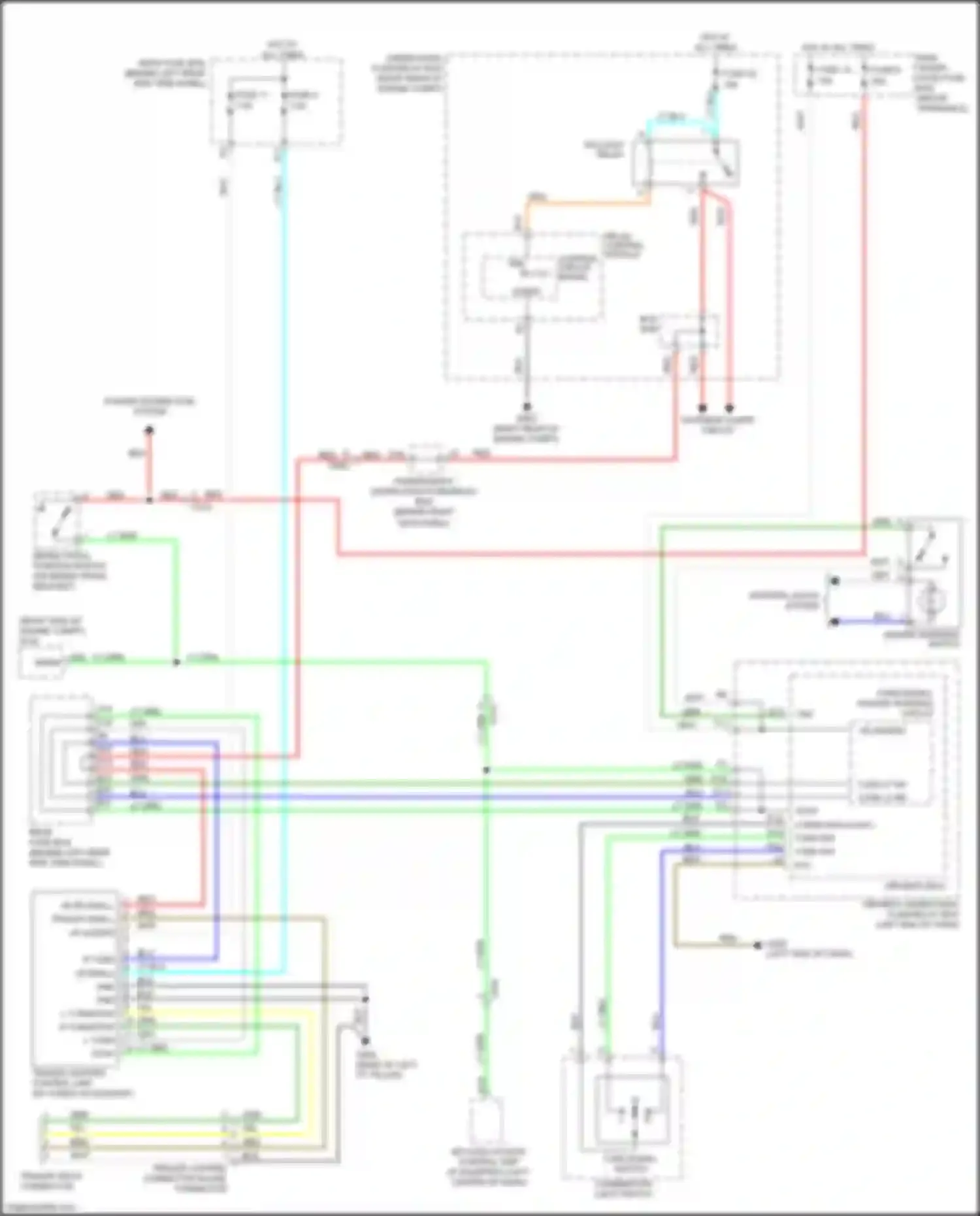 Wiring diagram sml rly cl- for Honda Odyssey V (2013-2017) (4 of 4)