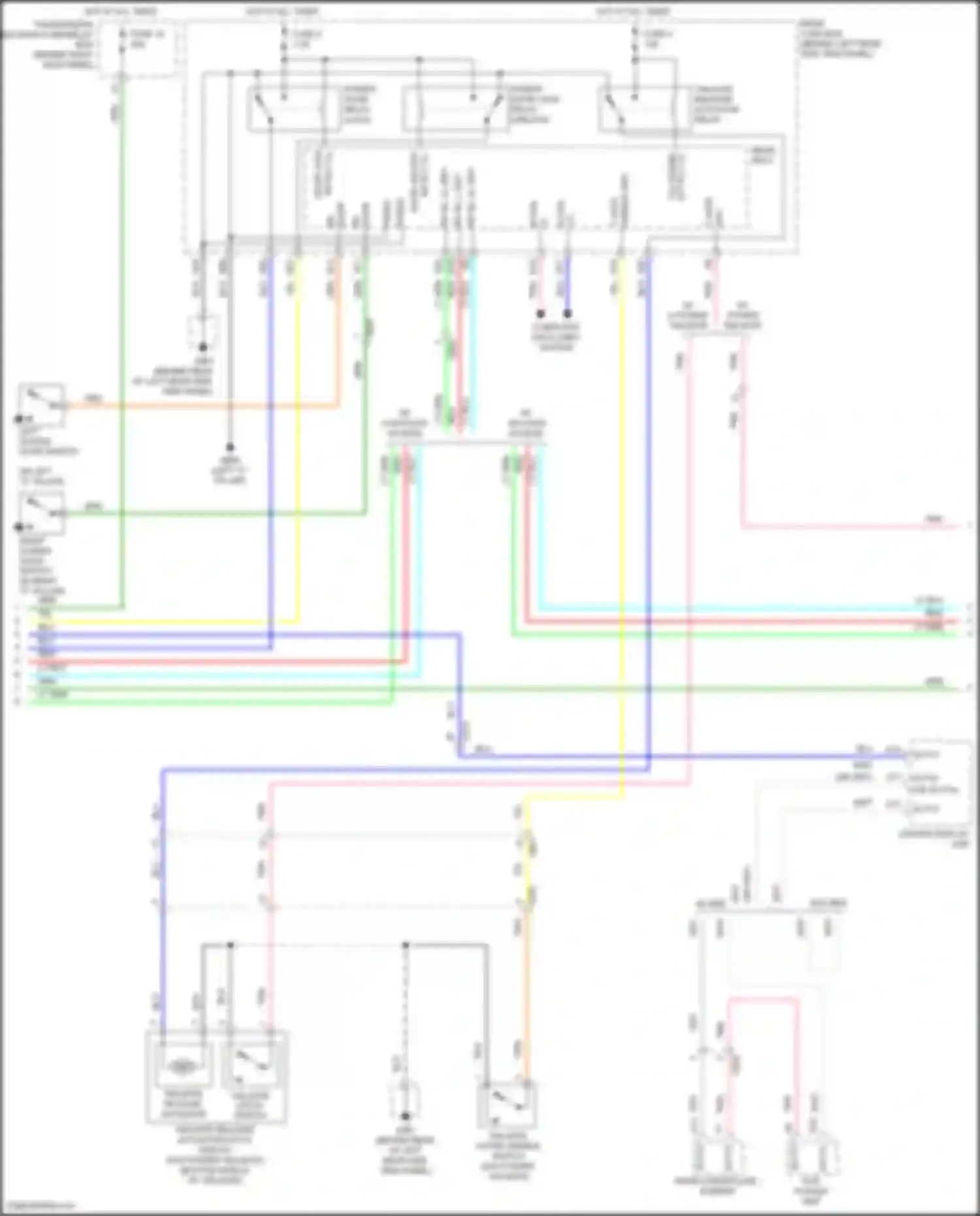 Wiring diagram t gate for Honda Odyssey V (2013-2017) (1 of 2)