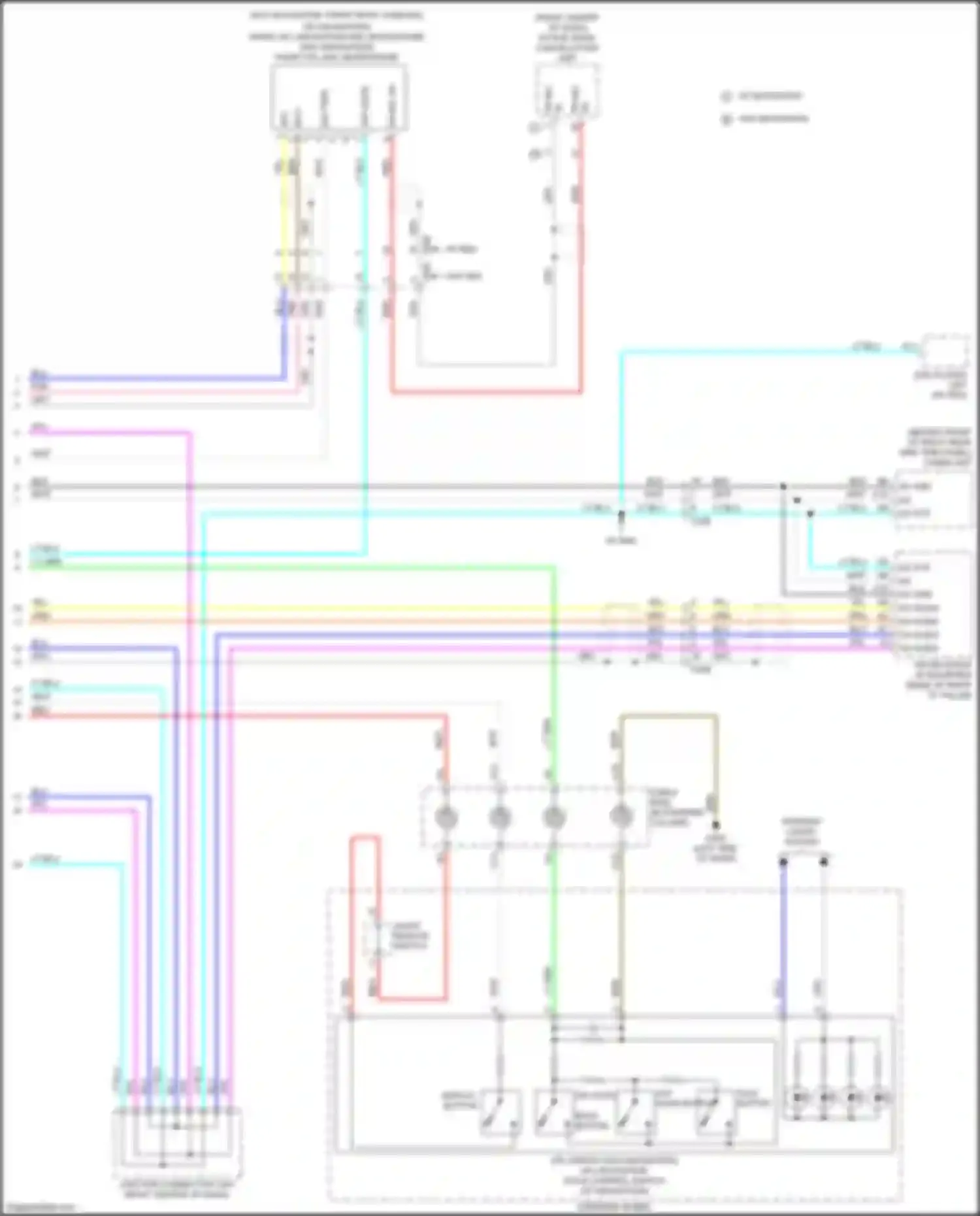 Wiring diagram tuner unit for Honda Odyssey V (2013-2017) (3 of 3)
