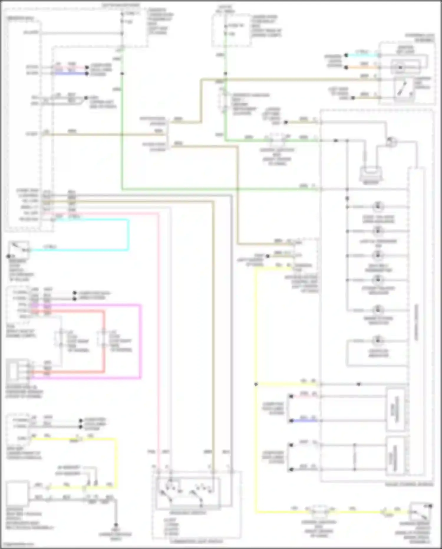 Wiring diagram under-hood fuse/relay box for Honda Odyssey V (2013-2017) (22 of 51)