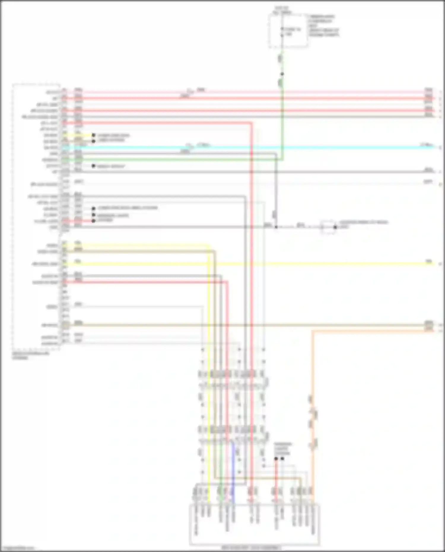 Wiring diagram under-hood fuse/relay box for Honda Odyssey V (2013-2017) (5 of 51)