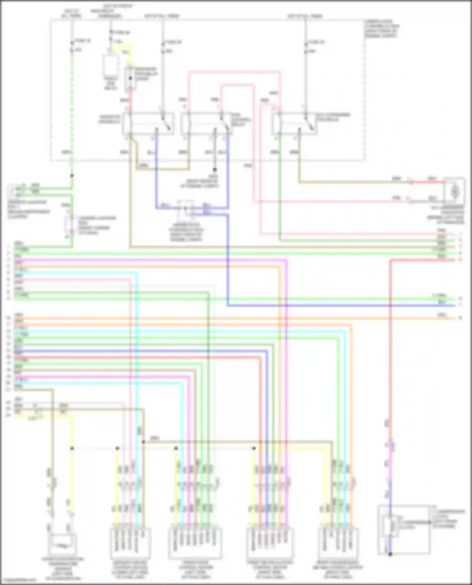 Wiring diagram under-hood fuse/relay box for Honda Odyssey V (2013-2017) (21 of 51)