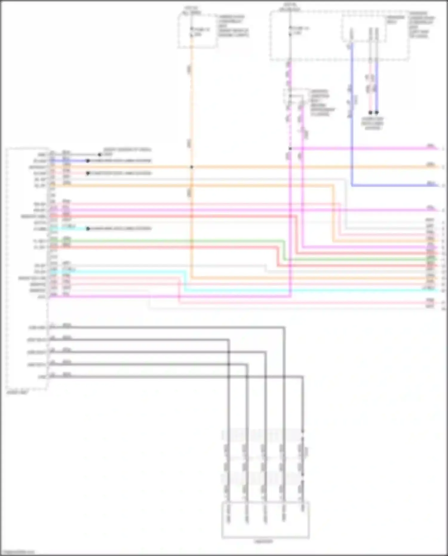 Wiring diagram usb data - for Honda Odyssey V (2013-2017) (7 of 11)