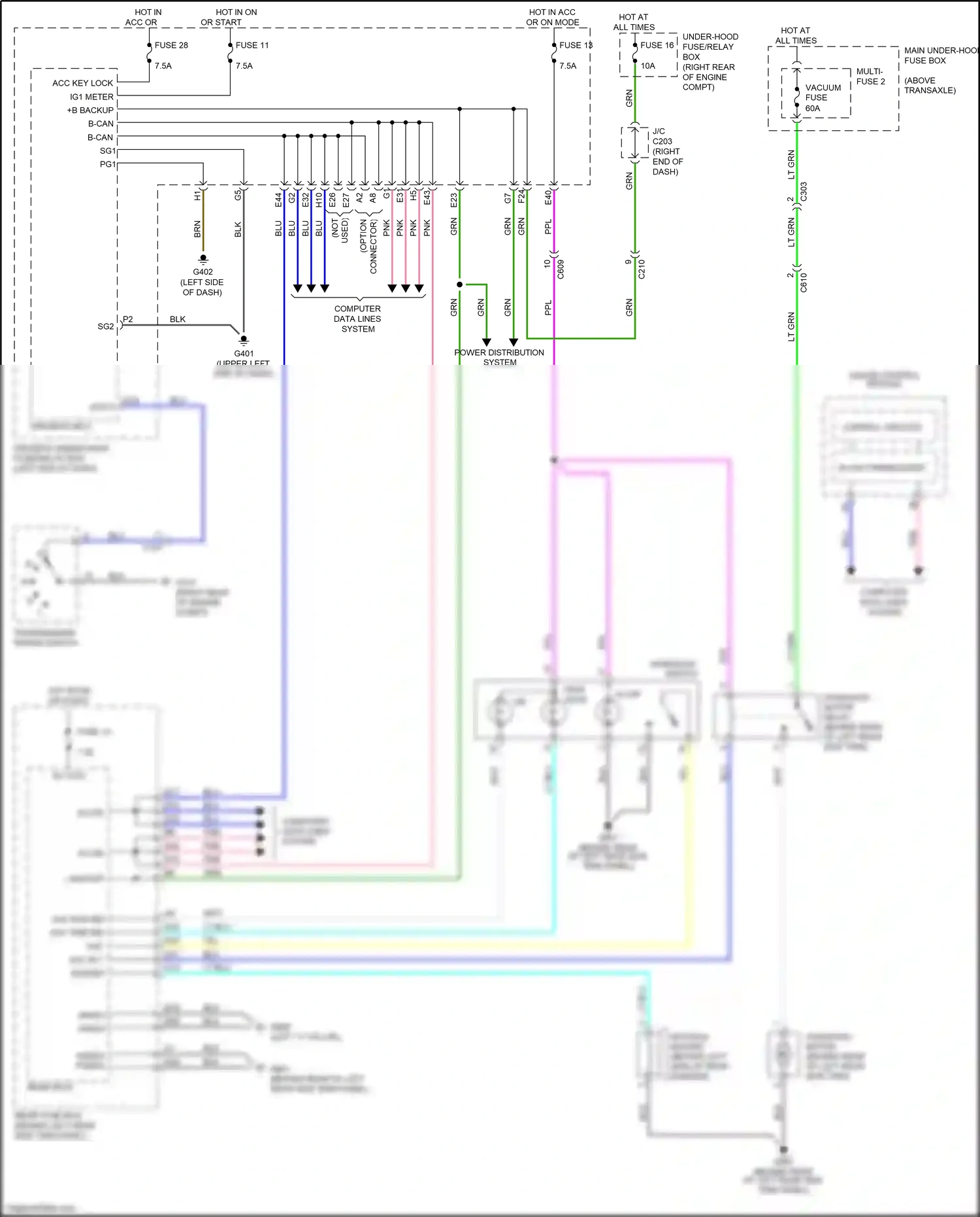 Wiring diagram vac time ind for Honda Odyssey V (2013-2017) (2 of 2)