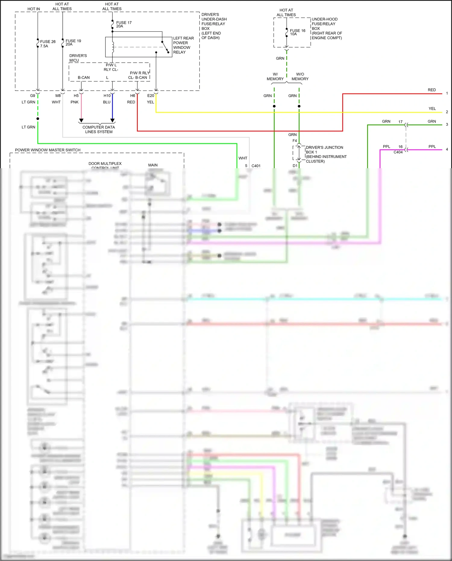 Wiring diagram vmp dr for Honda Odyssey V (2013-2017) (6 of 6)