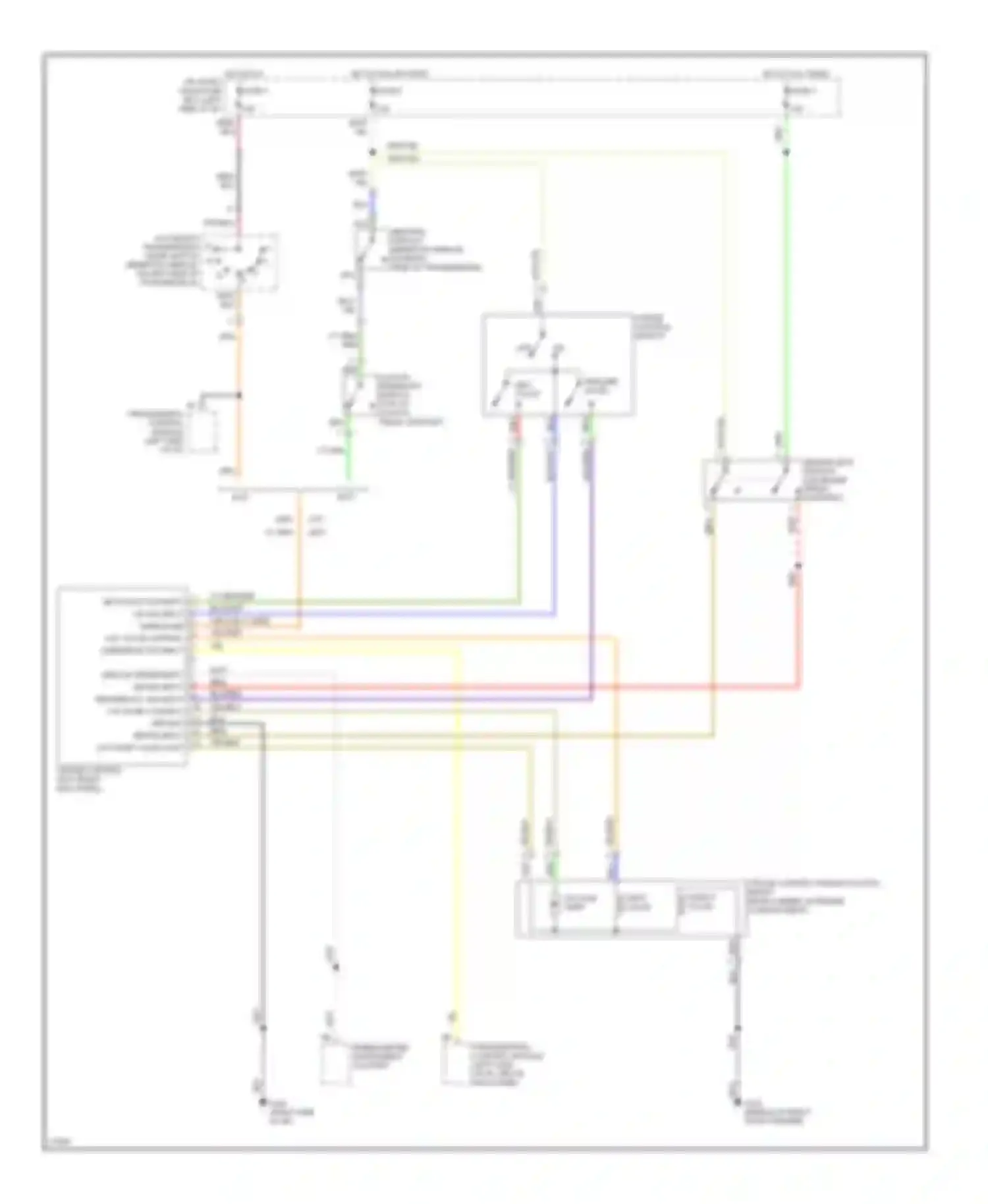 Passport Honda I (1993-1997): Cruise control circuit, early production