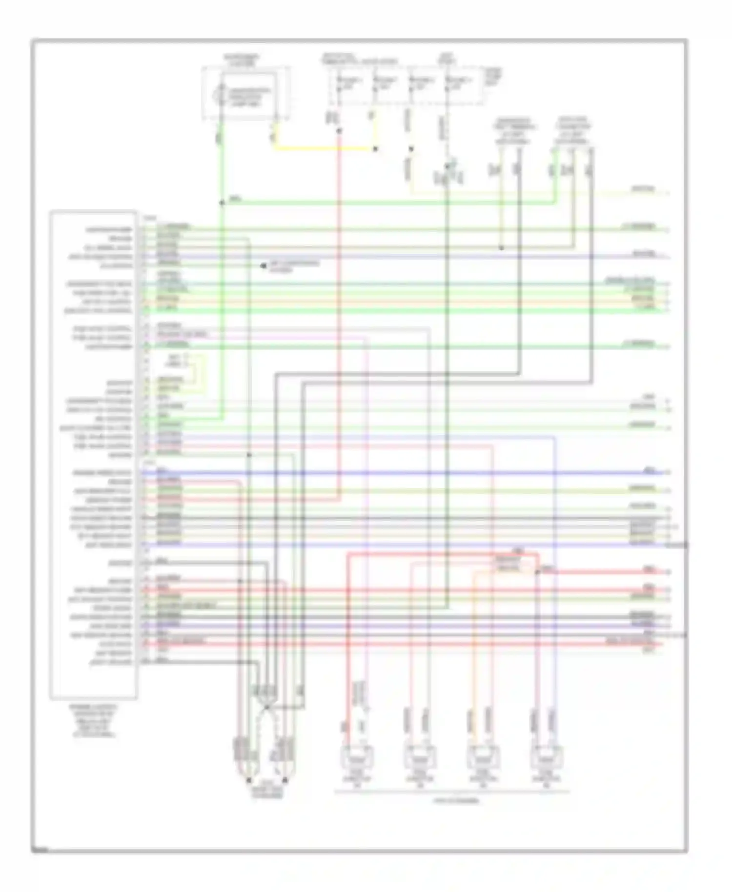 Passport Honda I (1993-1997): Wiring diagram engine performance 2.6ls (1 of 3)
