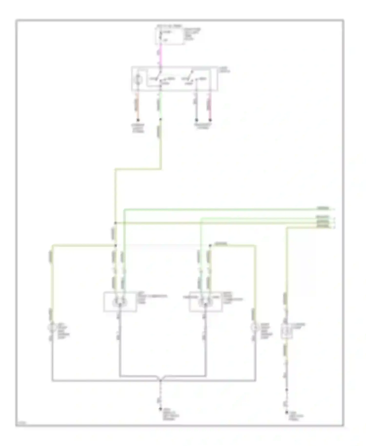 Passport Honda I (1993-1997): Exterior lamps circuit, early production (1 of 2)